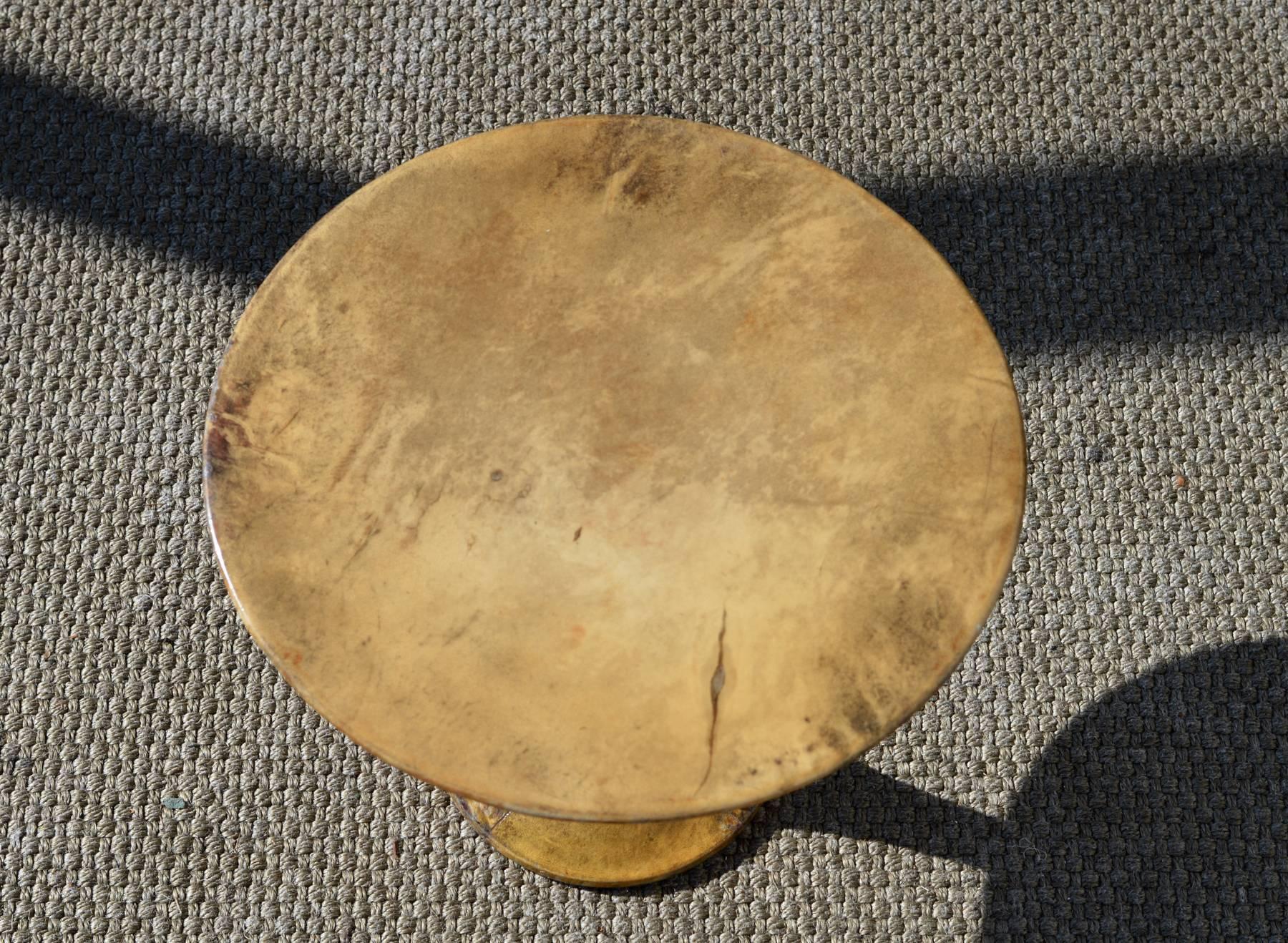 Lacquered Goatskin Cocktail Table in the Manner of Aldo Tura In Good Condition In Charlottesville, VA