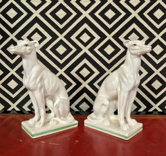 Blanc de Chine Italian Greyhounds, a Pair