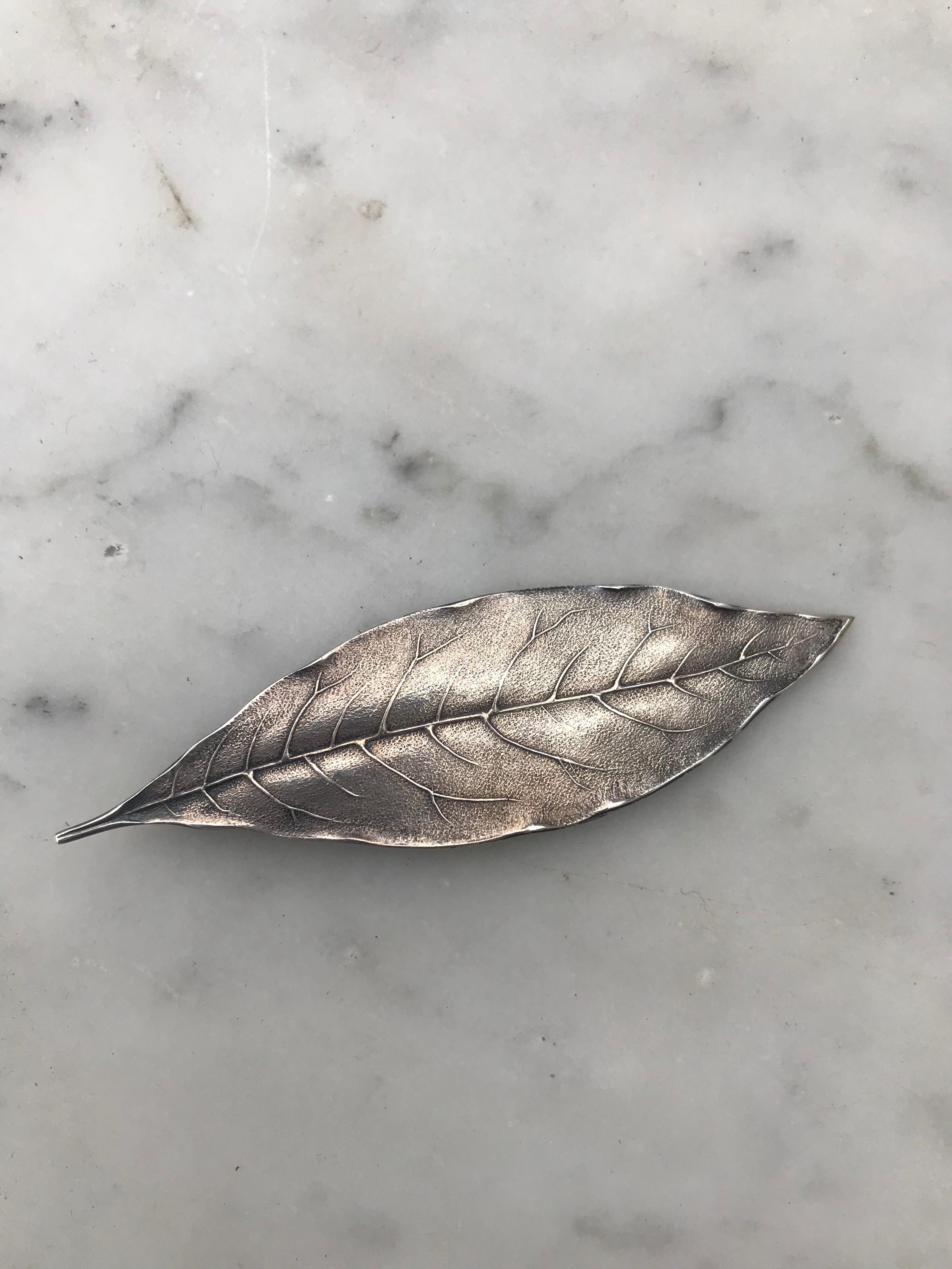 silver leaf bookmark