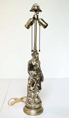 British Colonial Mercury Glass Lamp