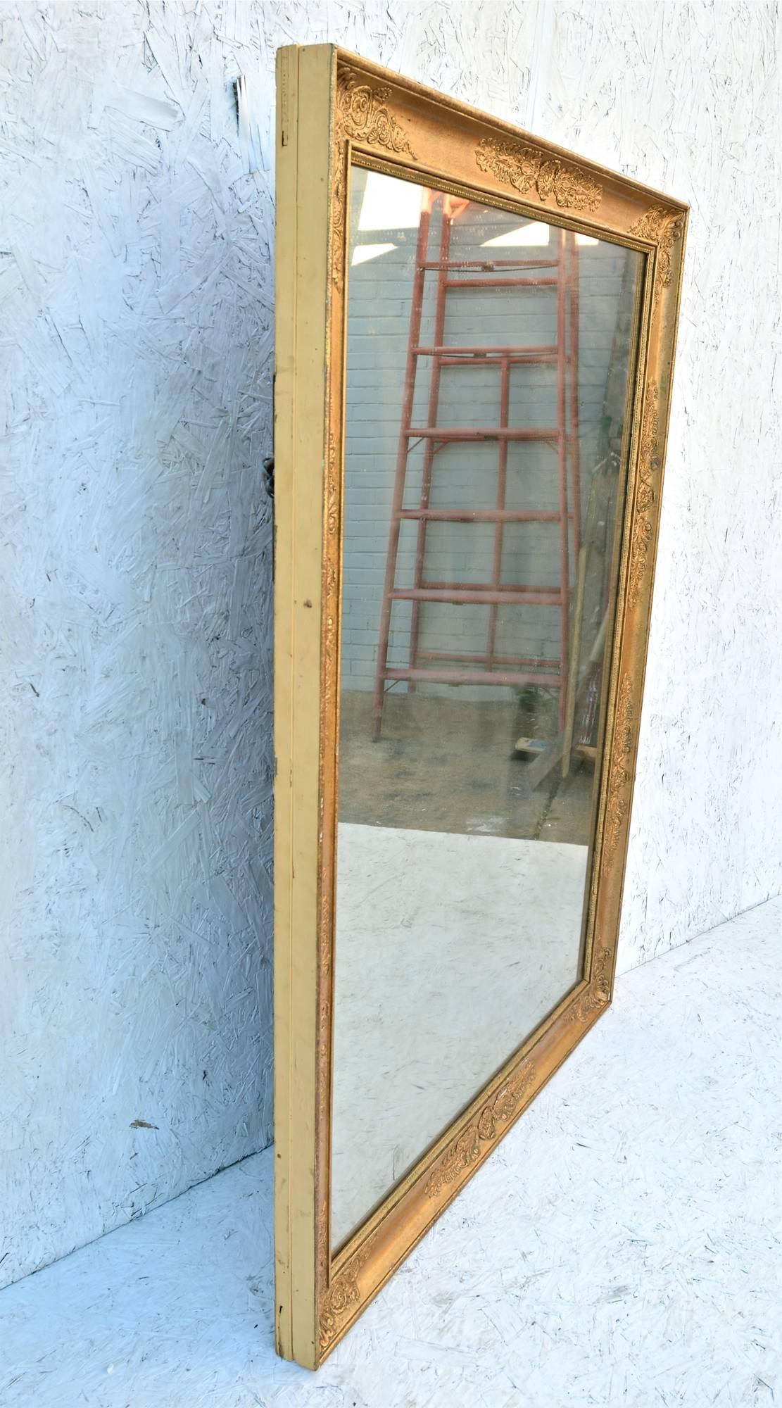 Gilt 19th Century French Mirror of Grand Scale