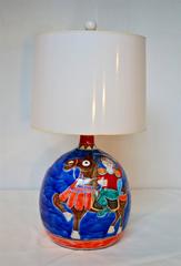 Desimone Equine Pottery Lamp