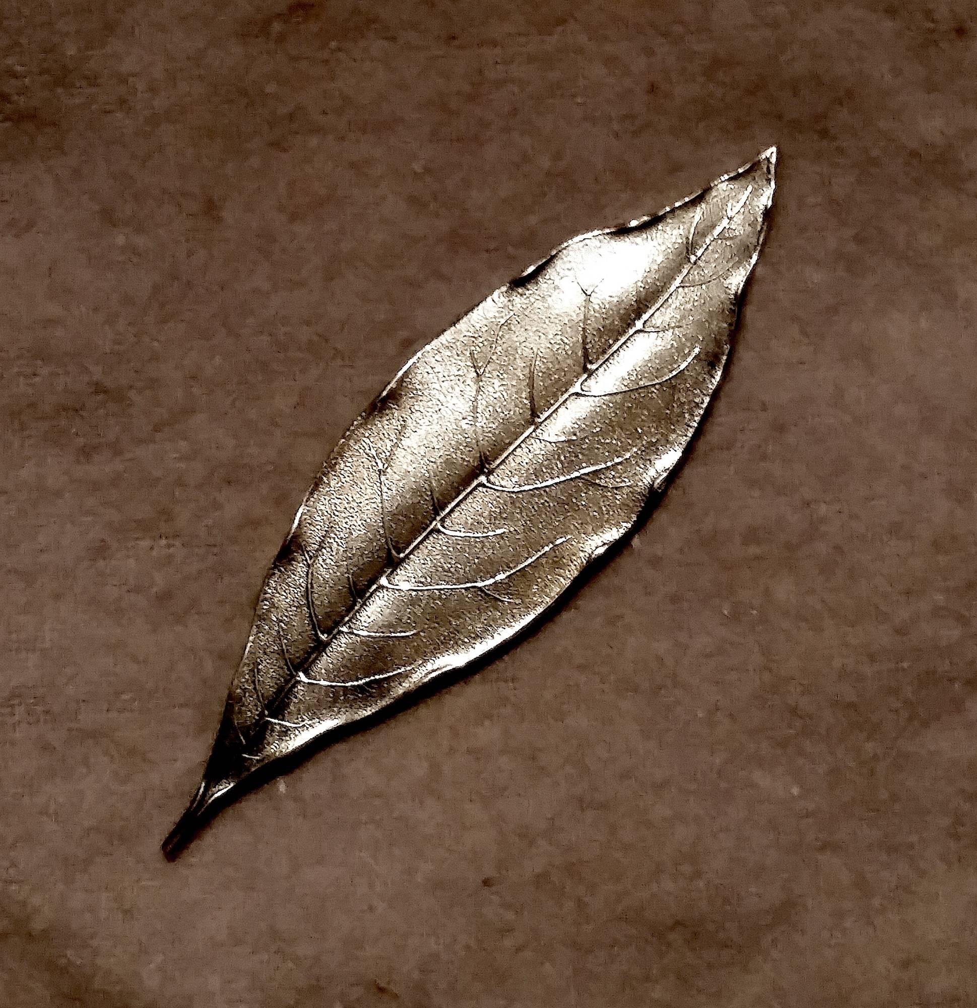 
Sterling Silver Leaf Form Book Mark By Tiffany and Co. Circa 1970's.