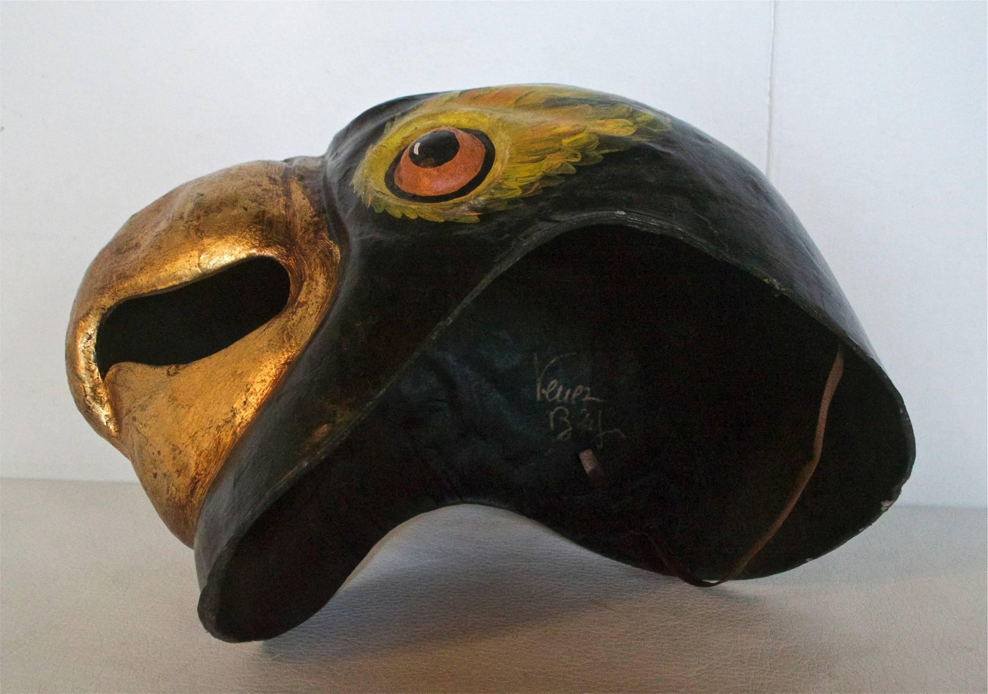 Black Hooded Conure Carnival Mask 1