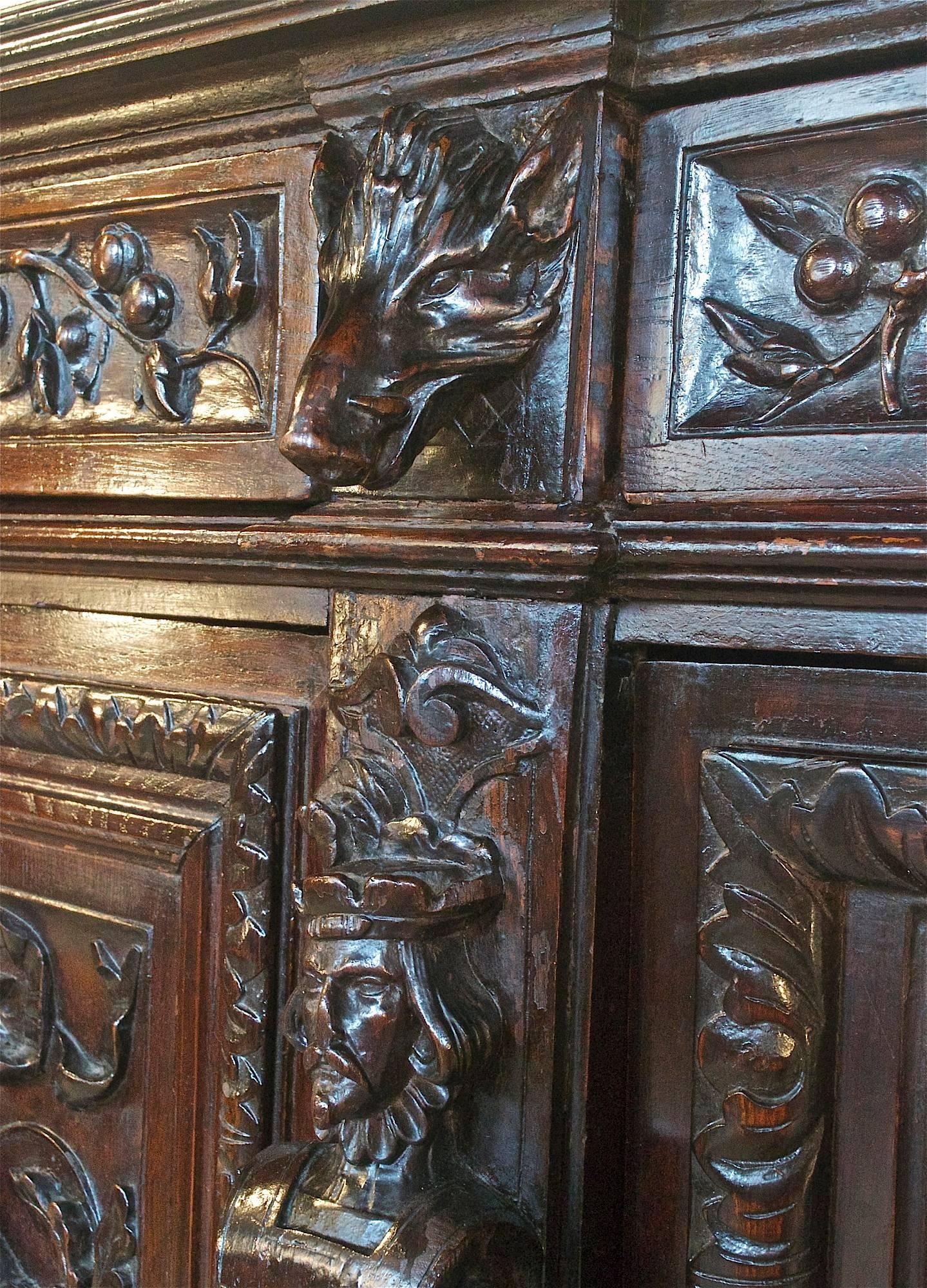Carved Sideboard for a Sporting Life For Sale