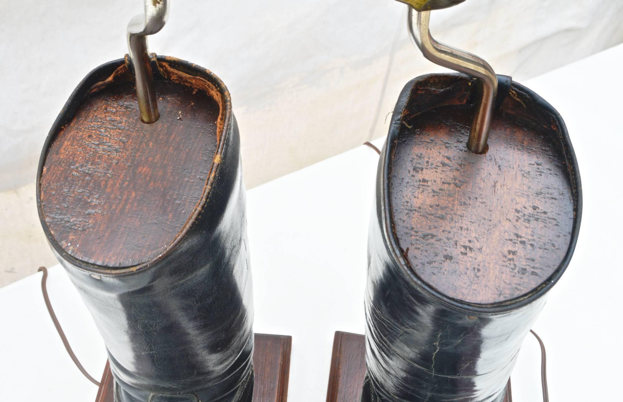 Leather Riding Boots Lamps 2
