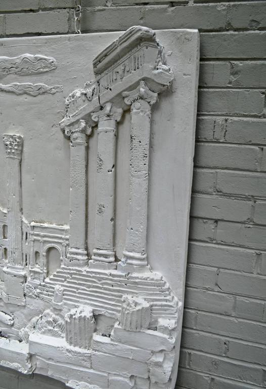 Plaster Wall Hanging of a Classical Scene at 1stDibs