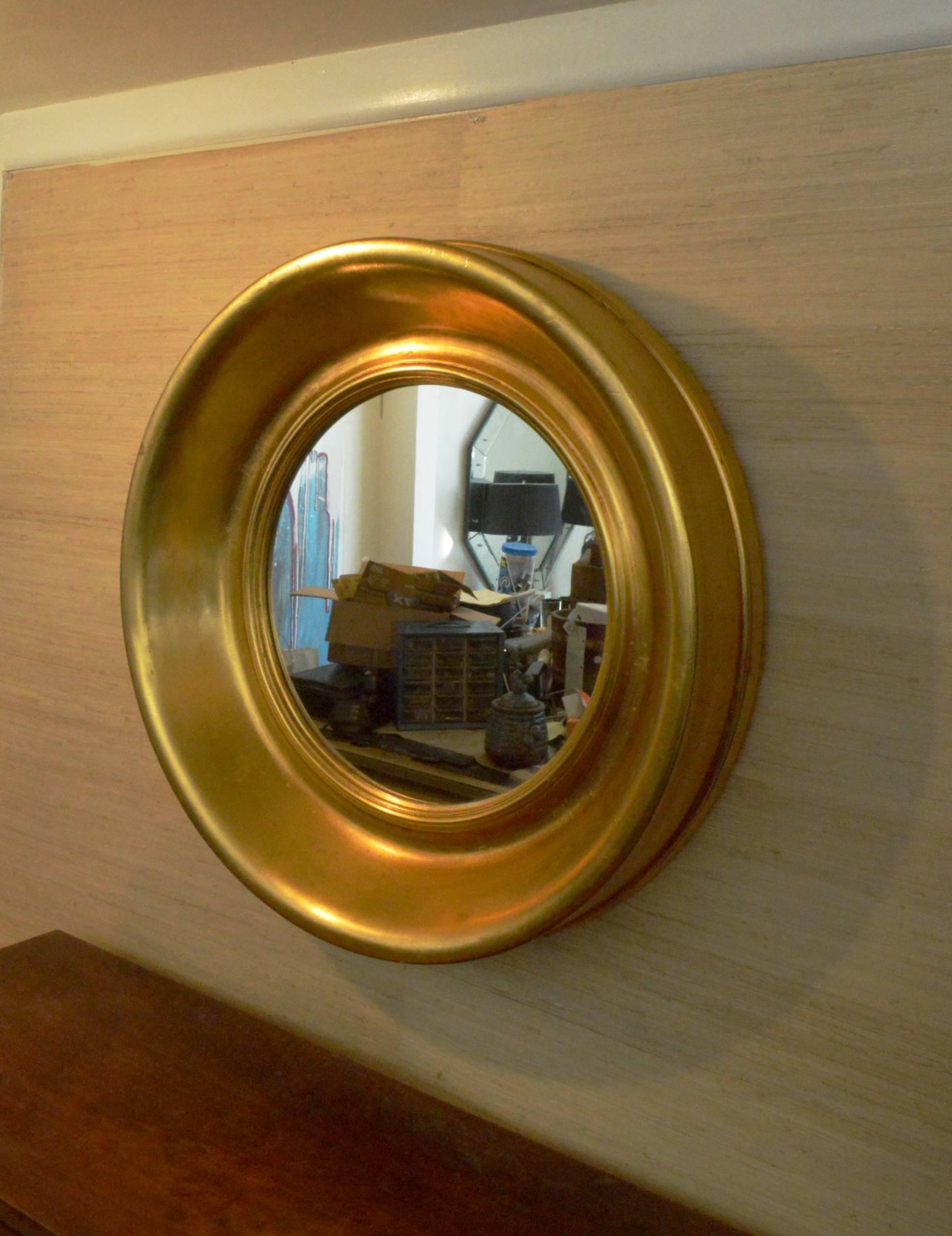 Mid-Century Gilt Mirror with Deep Frame 2