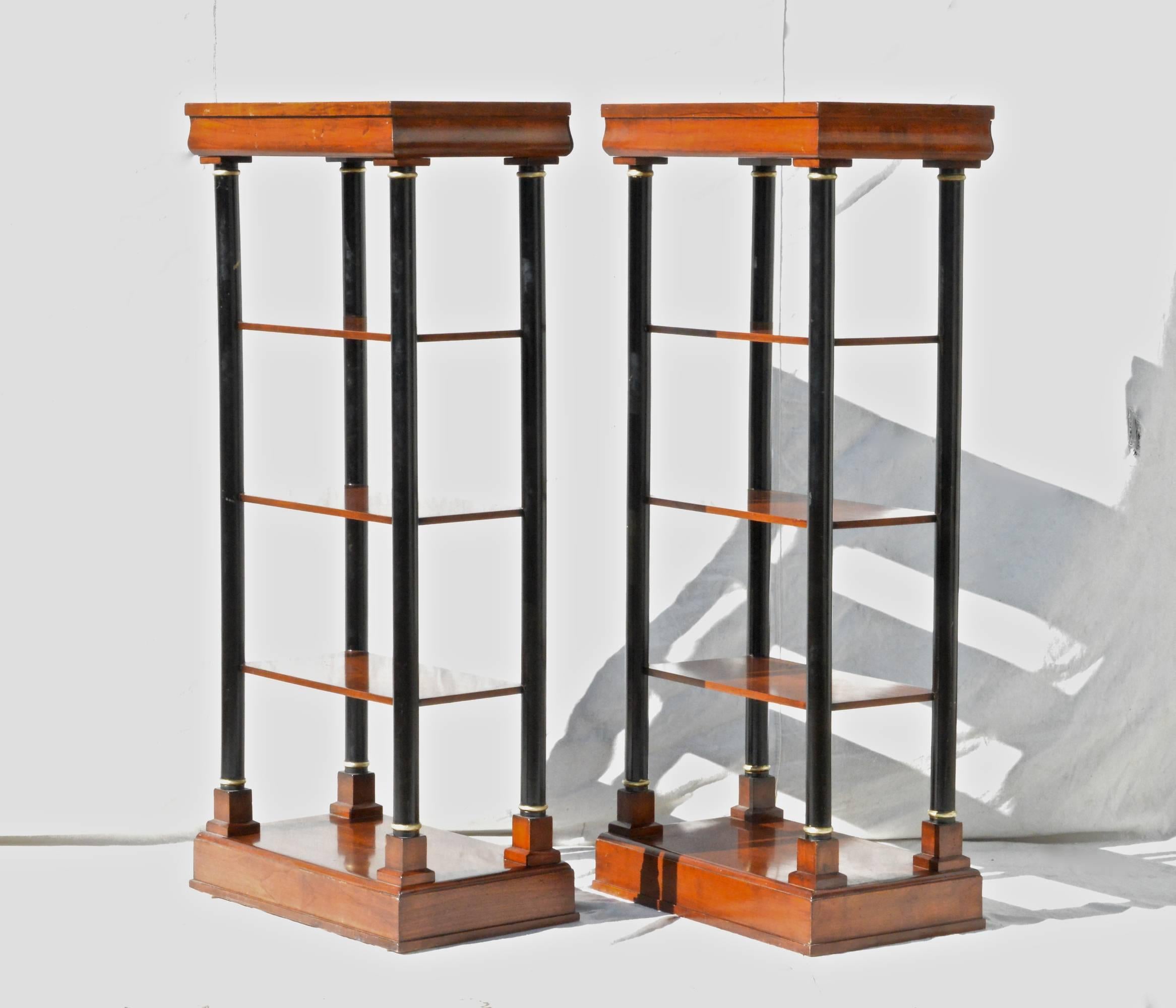 Neoclassical Etagere Pair In Good Condition In Charlottesville, VA