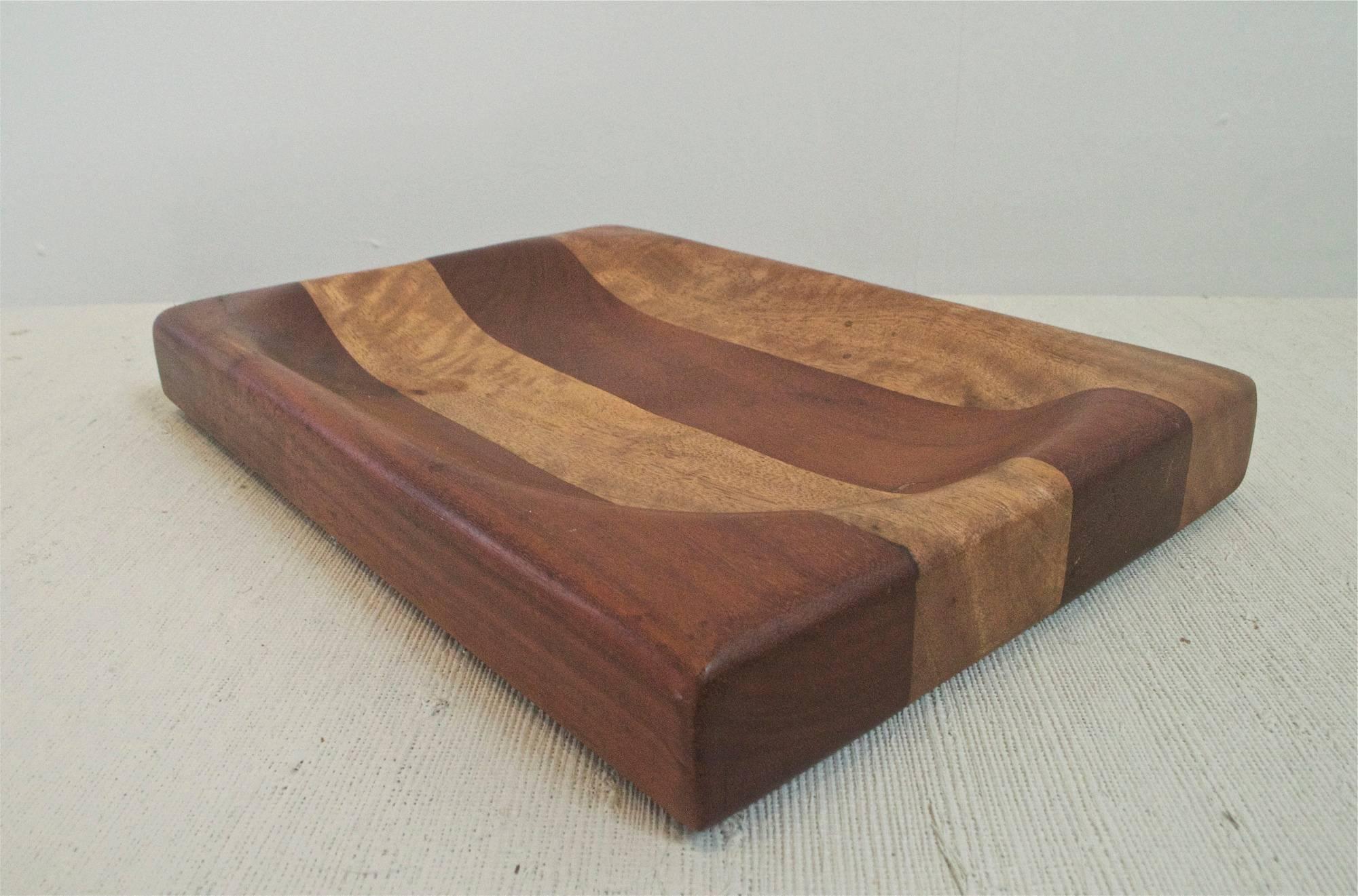 Turned Vintage Wooden Catchall For Sale