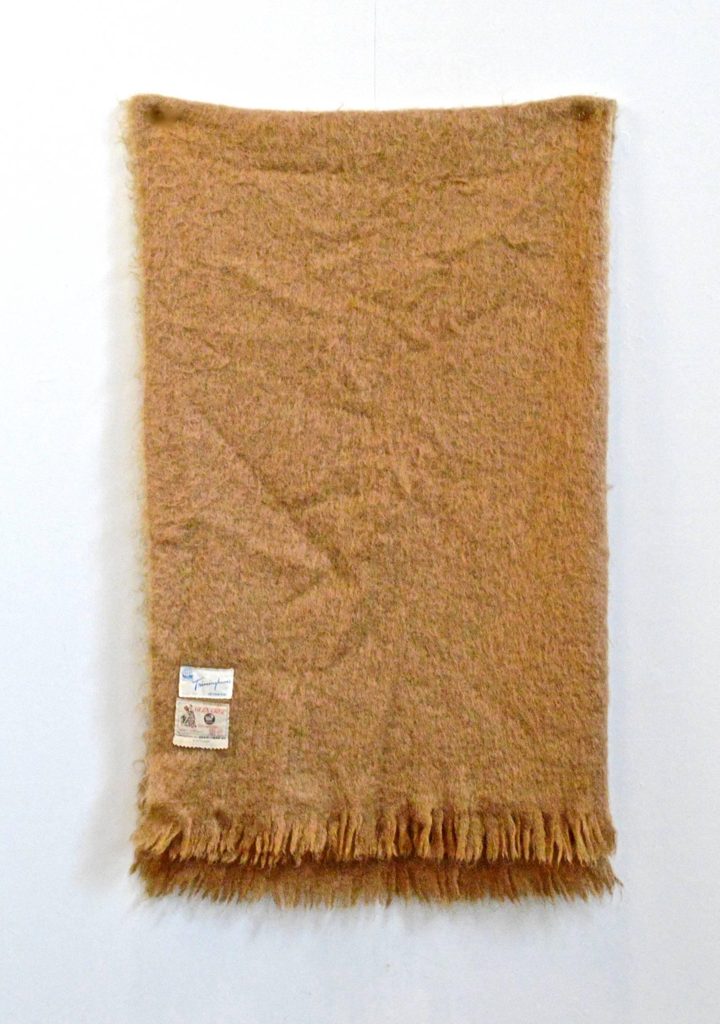 Scottish Mohair Throw In Good Condition For Sale In Charlottesville, VA
