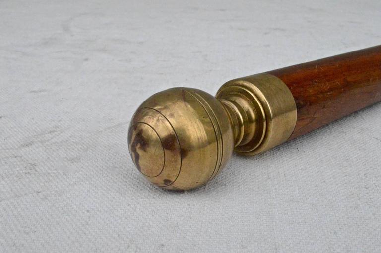 English Mahogany Cane with Hidden Flask at 1stdibs
