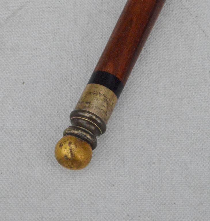 English Mahogany Cane with Hidden Flask at 1stdibs