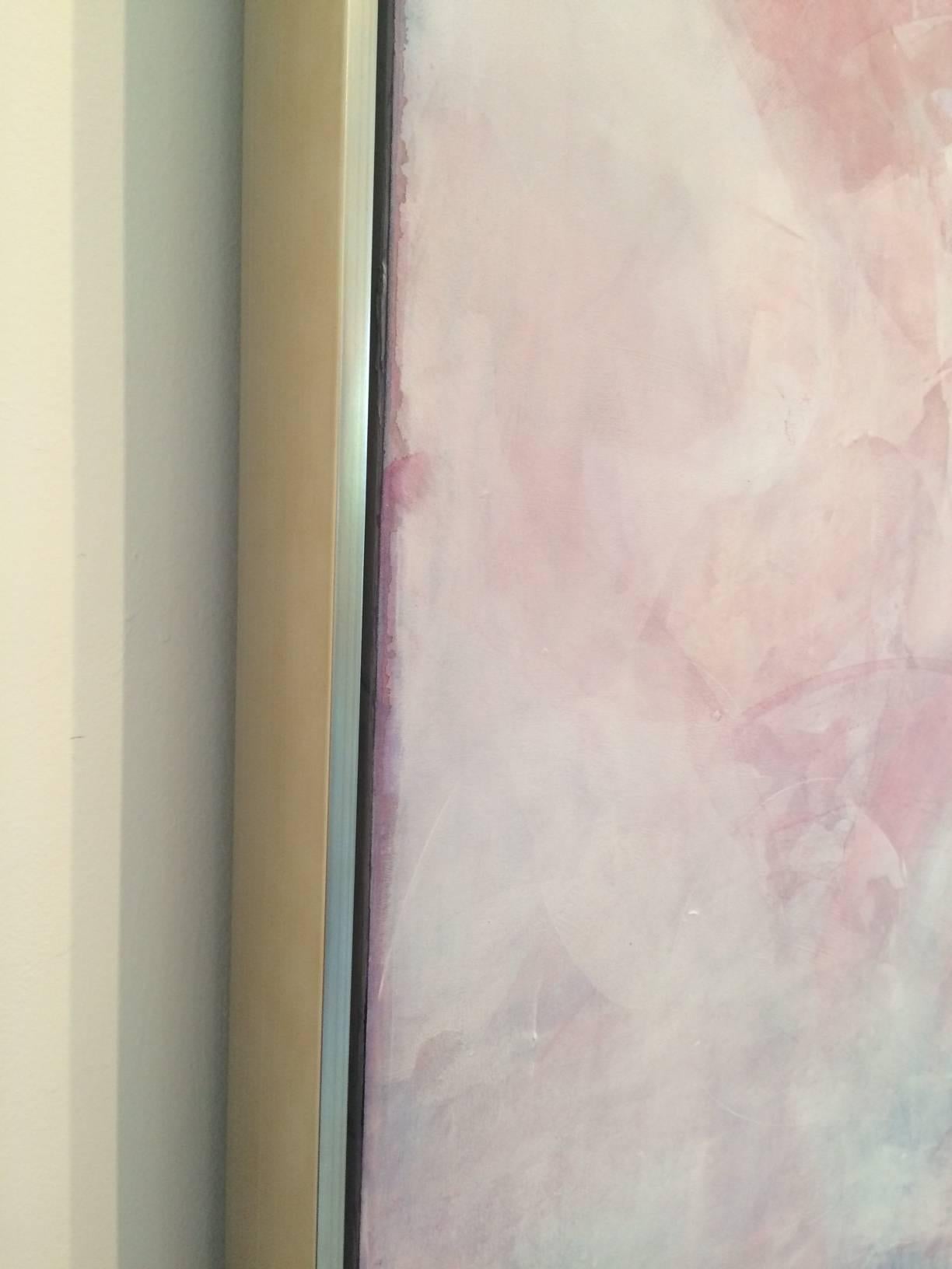 Untitled Pink Painting by Abby Kasonik In Excellent Condition For Sale In Charlottesville, VA