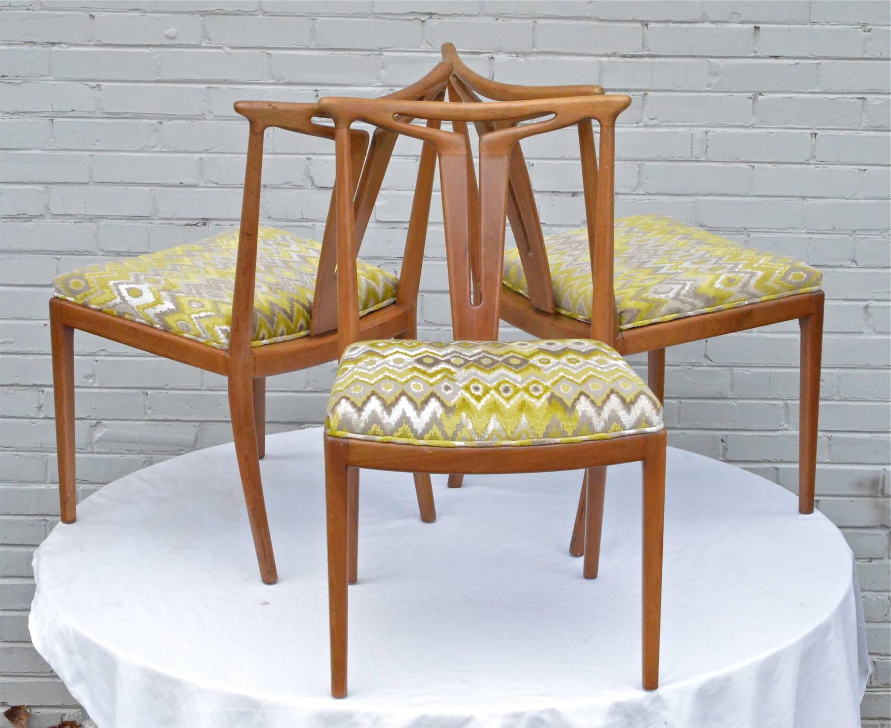 American Modern Chair Quad with T-Back Splats 5
