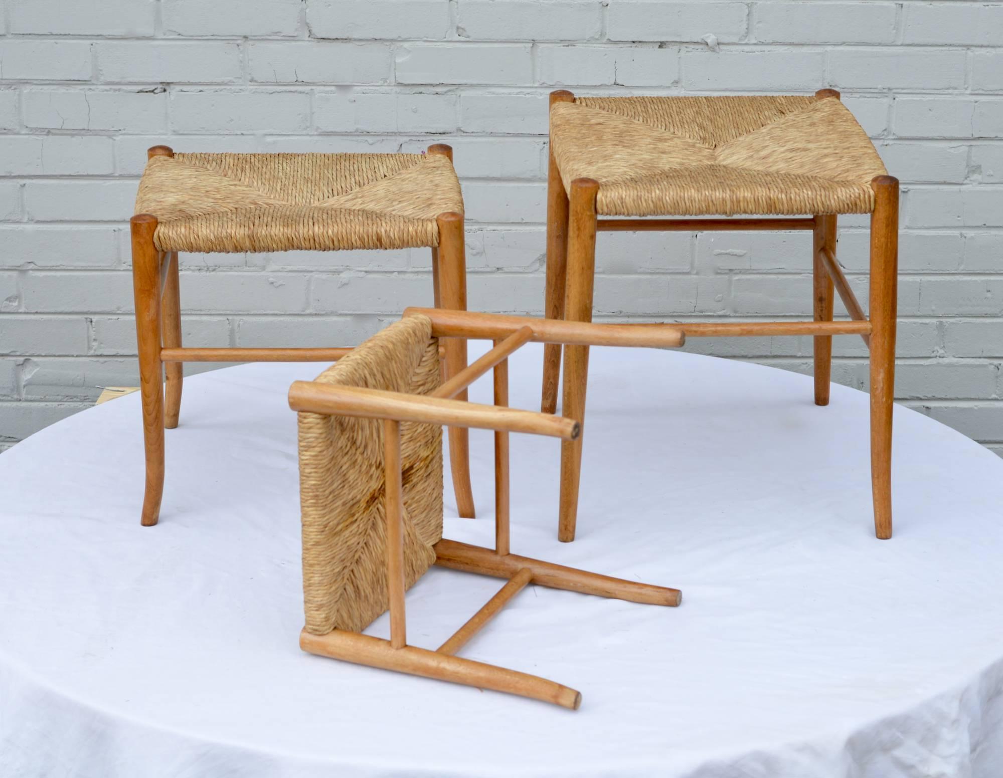 Italian Nesting Stools in the Manner of Gio Ponti 1