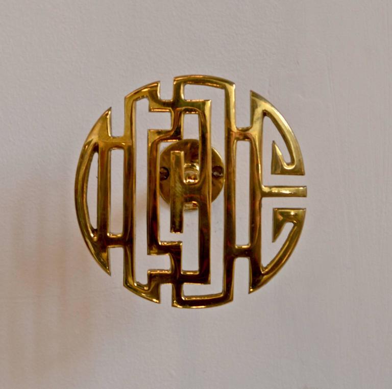 Brass Tiebacks in the Chinese Chippendale Taste For Sale at 1stDibs