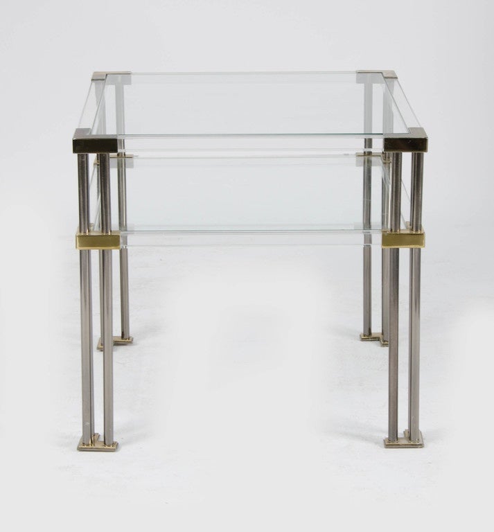 European Pair of 1970s Side Tables