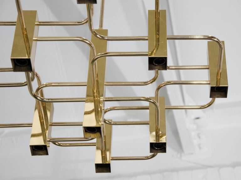 Italian Gold Sciolari Chandelier