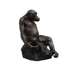 Bronze Sculpture of a Chimpanzee