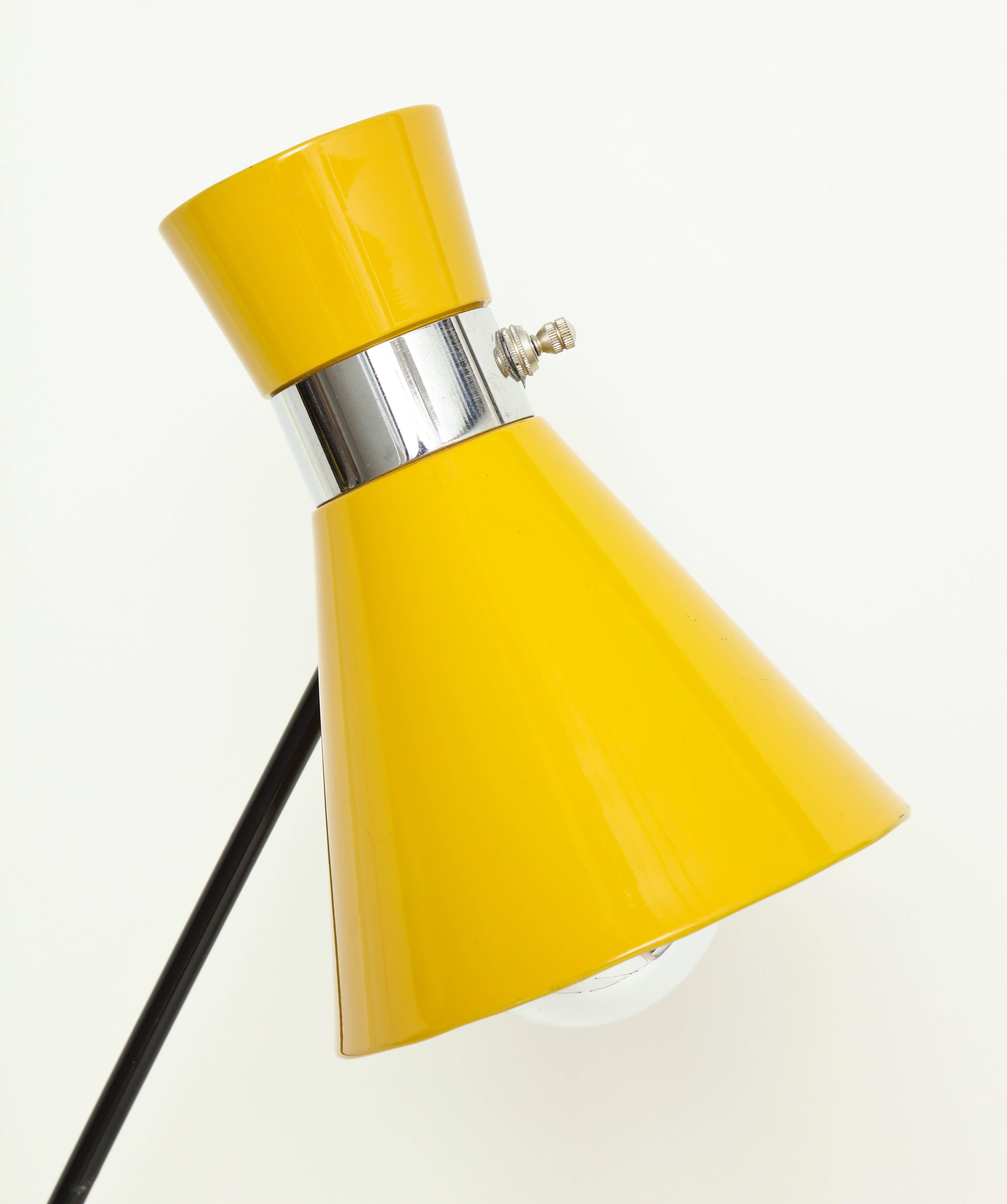 American Vintage Tripod Standing Floor Lamp For Sale