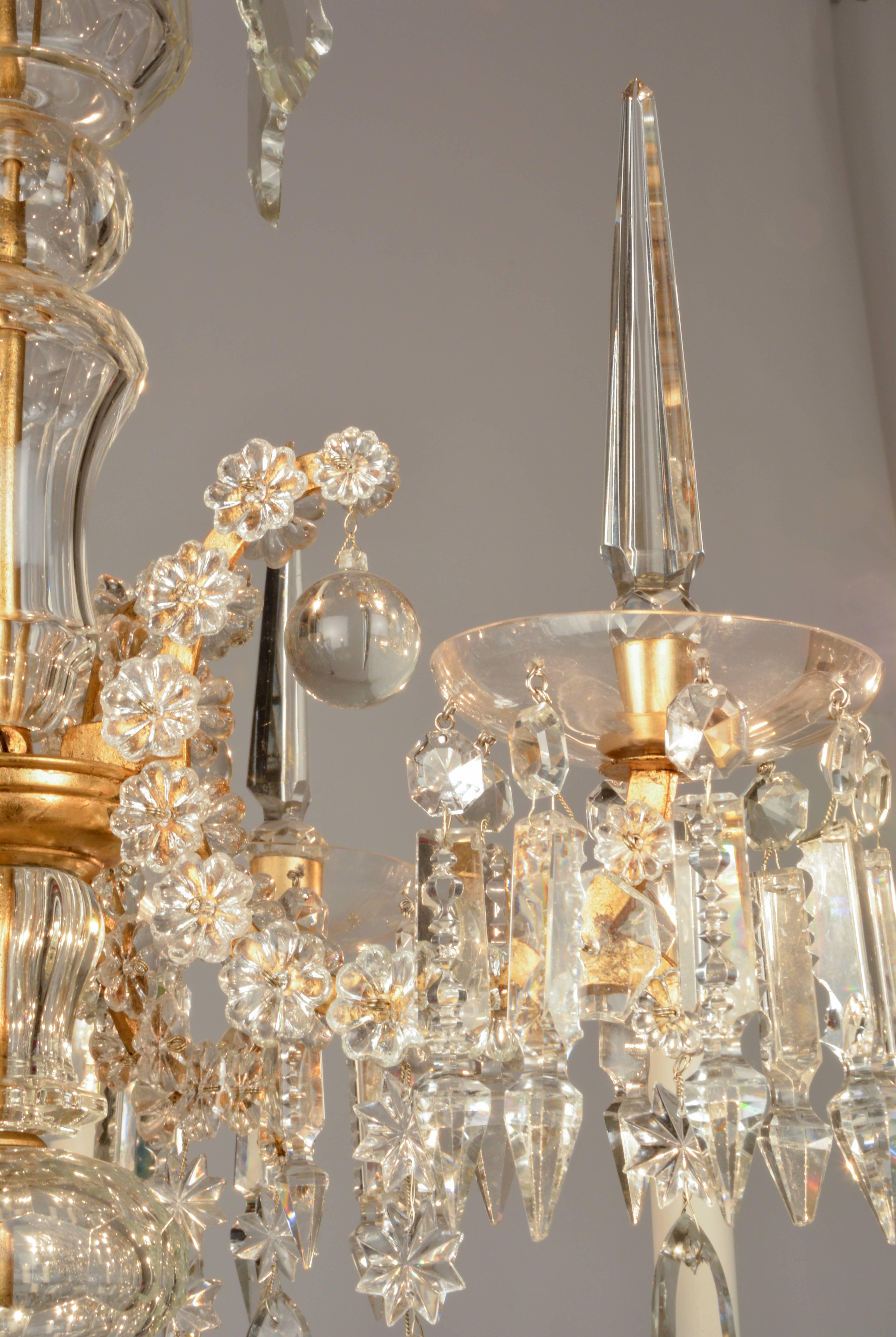 Lobmeyr Baroque Chandelier In Distressed Condition For Sale In Vienna, AT