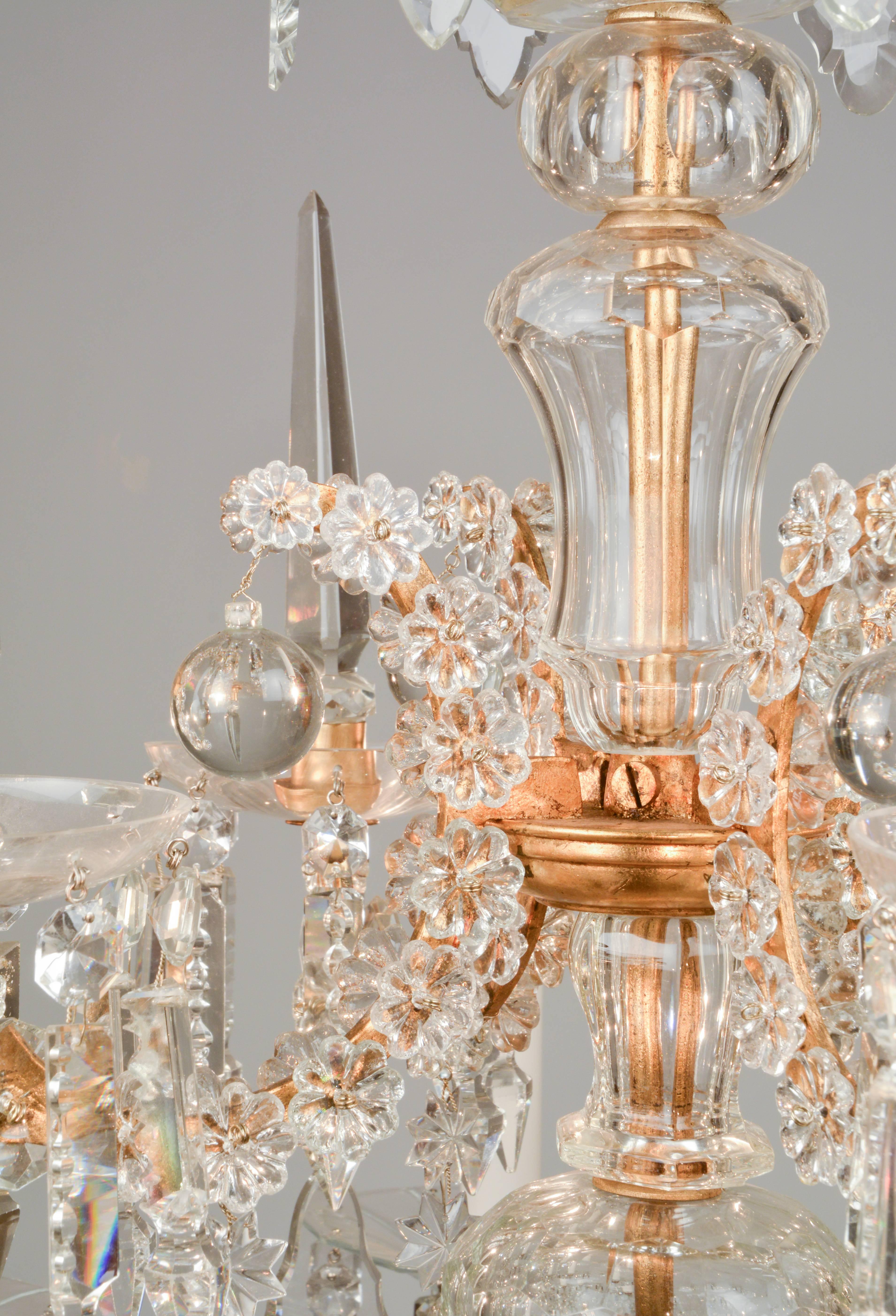 Crystal Lobmeyr Baroque Chandelier For Sale