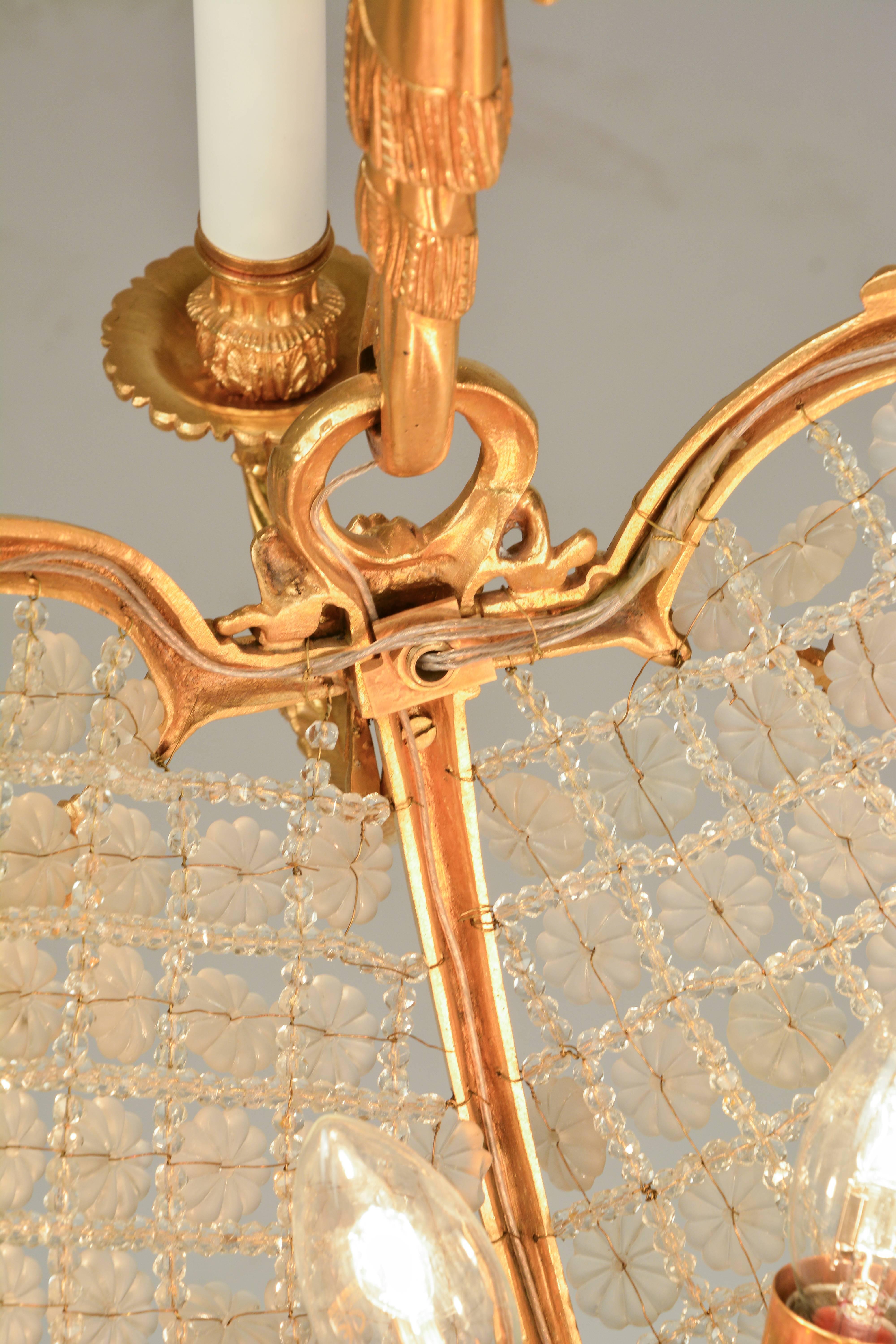 French Romantic Fin De Siecle Pendant Lamp For Sale