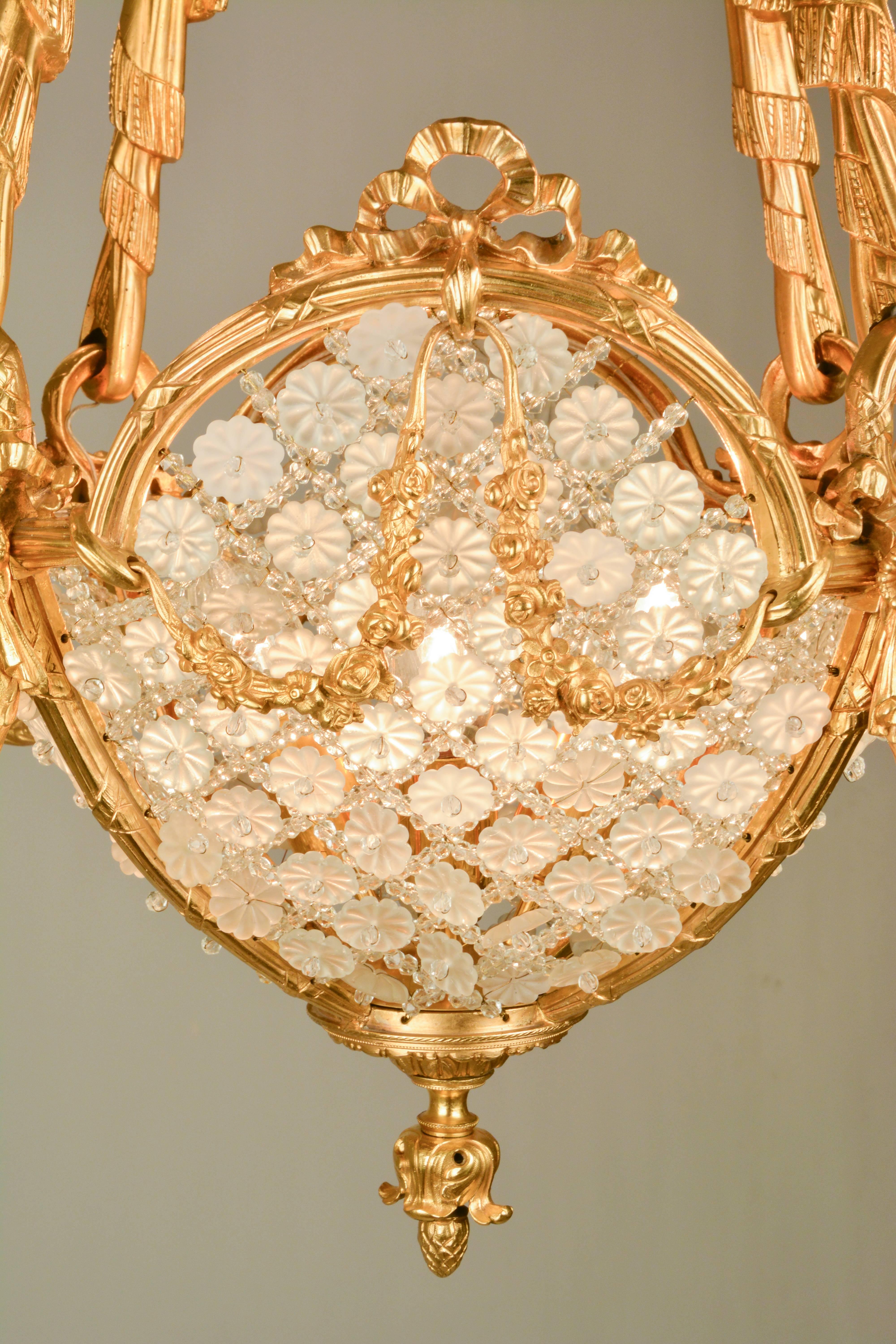 Romantic Fin De Siecle Pendant Lamp In Excellent Condition For Sale In Vienna, AT