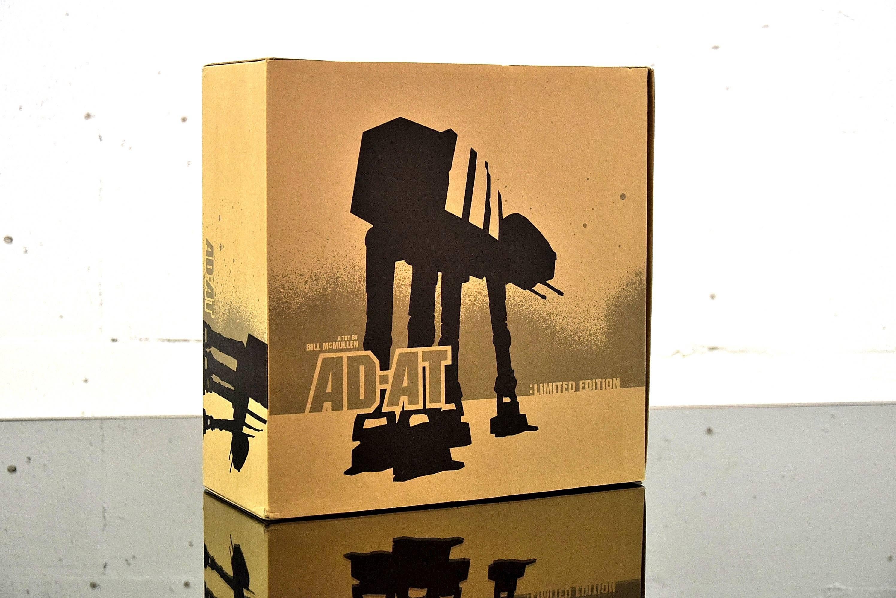 
A long time ago in a galaxy far, far away. It was 2004 when artist Bill McMullen created a limited run unique toy version of the All Terrain Armored Transport (AT-AT) Imperial Walker from The Empire Strikes Back remixed with Classic Adidas