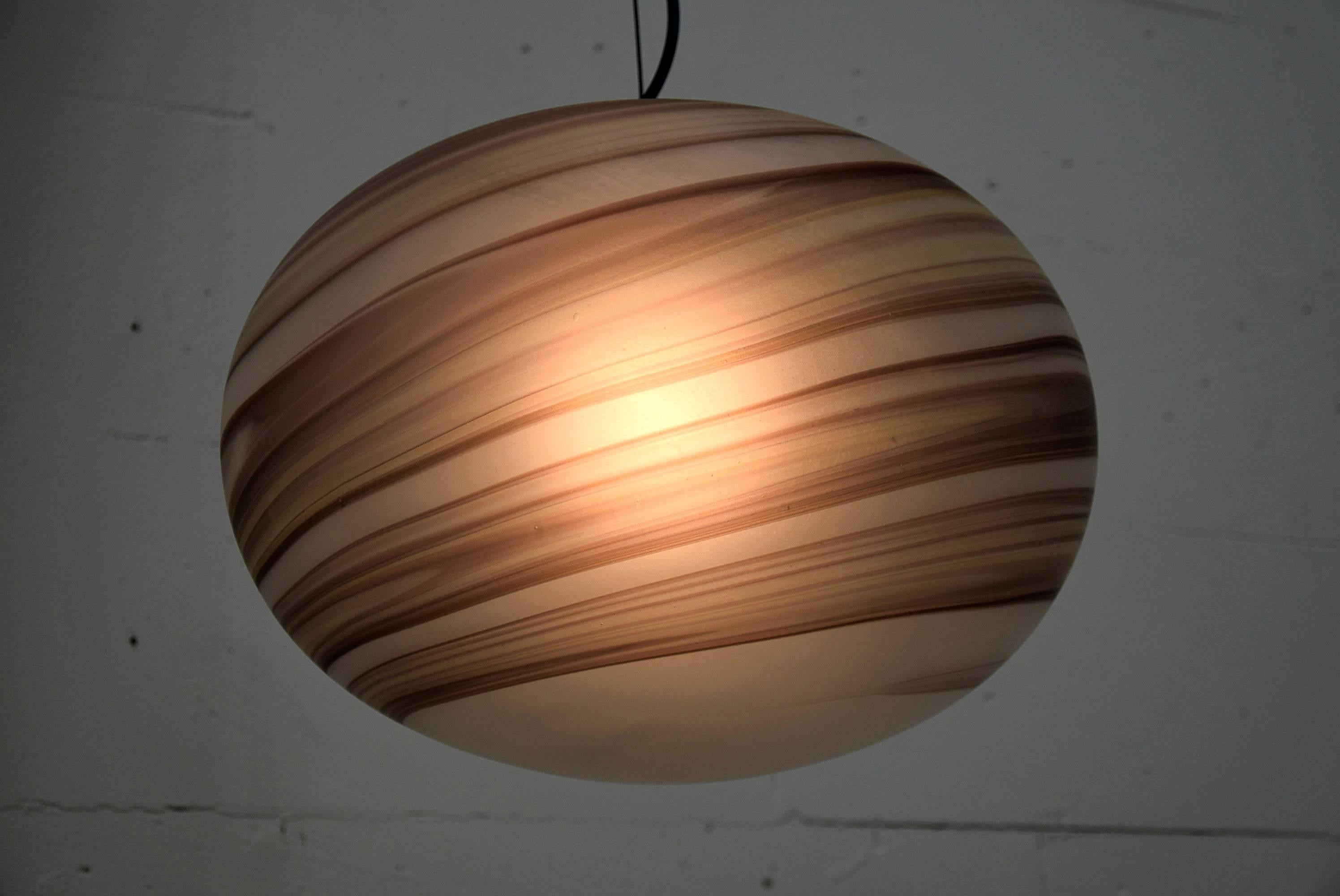 Mid-Century Modern 1970s Ceiling Lamp by VeArt, Venice, Italy For Sale