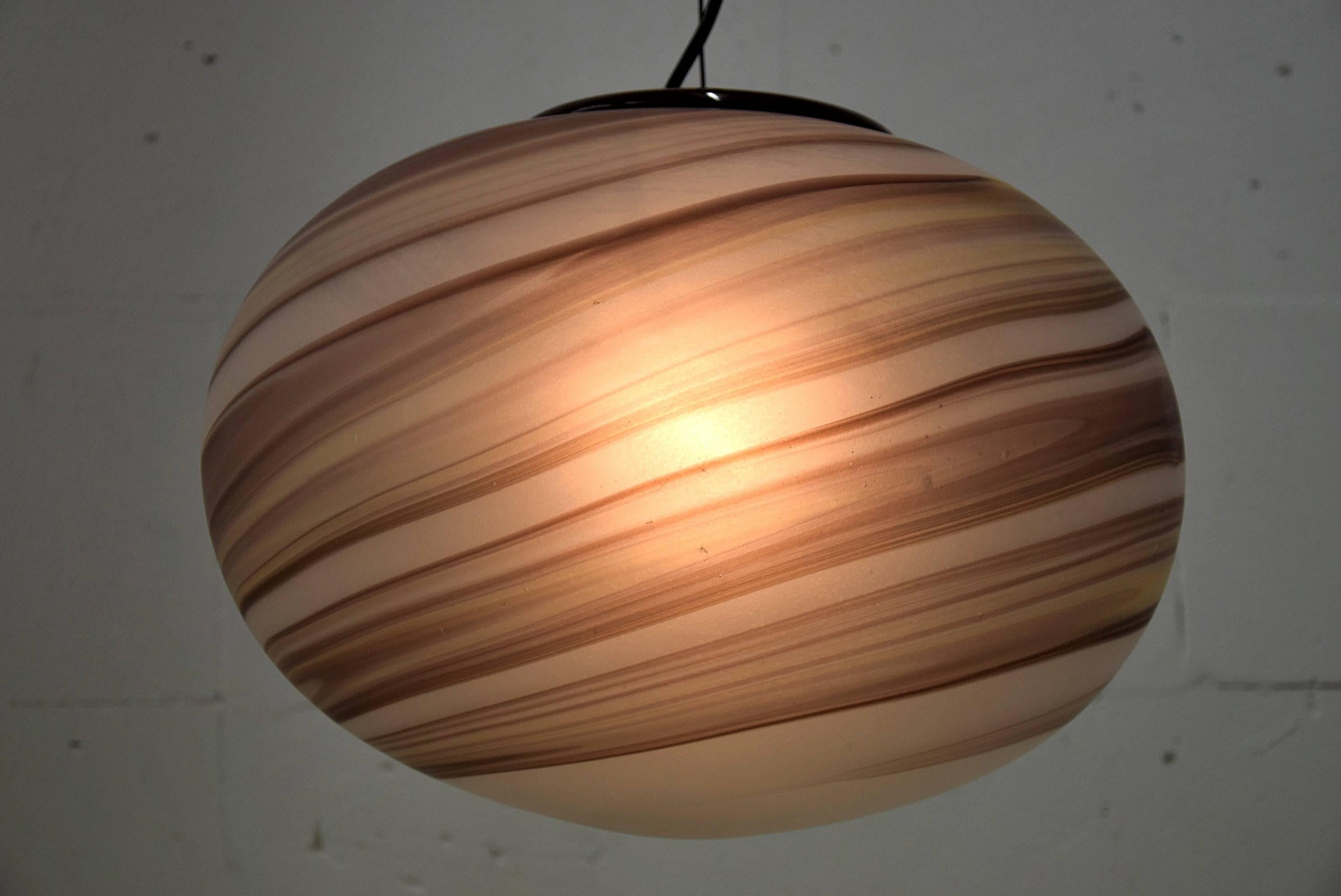 Late 20th Century 1970s Ceiling Lamp by VeArt, Venice, Italy For Sale