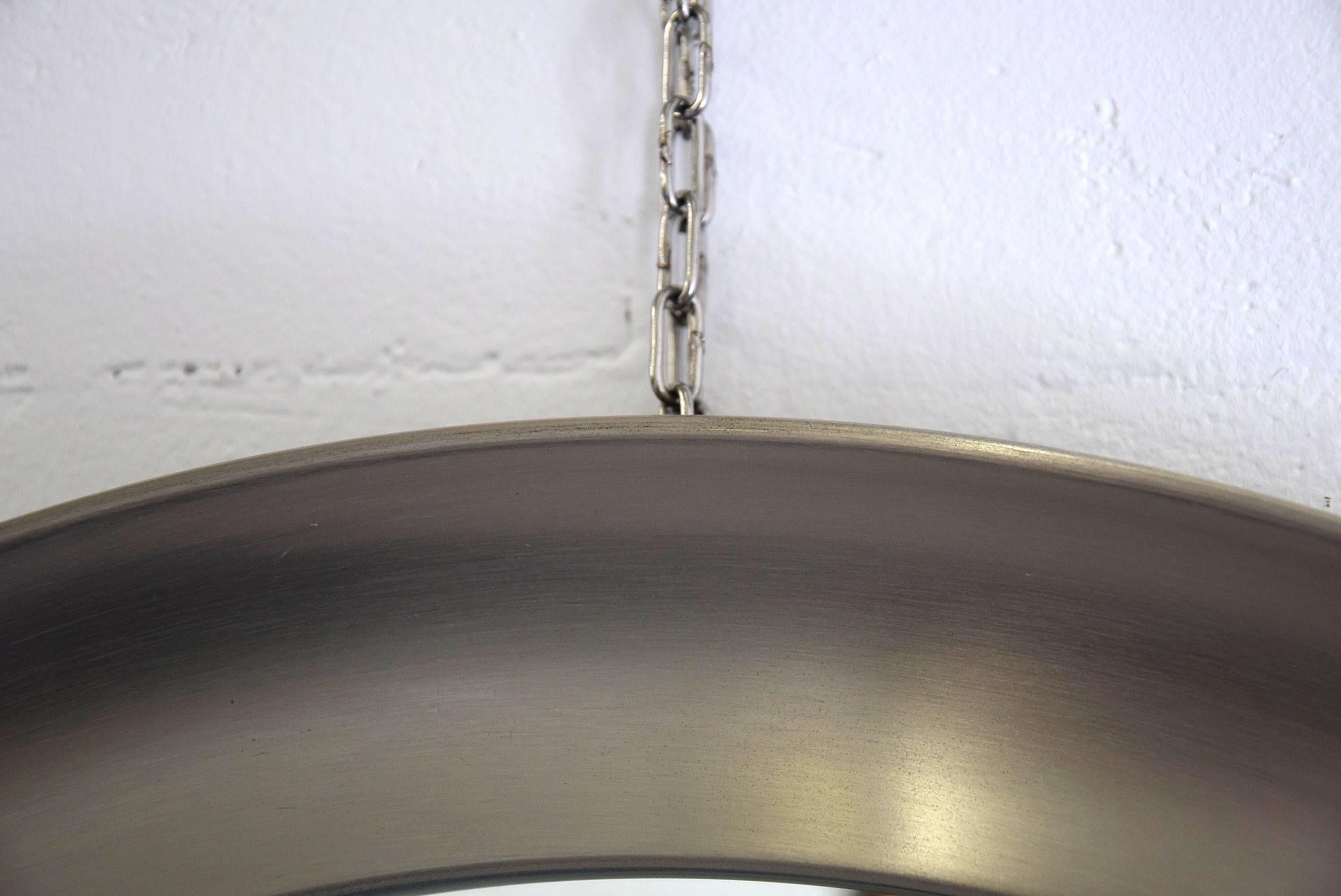 Mid-Century Modern Mid century modern steel Mirror by Sergio Mazza for Artemide For Sale