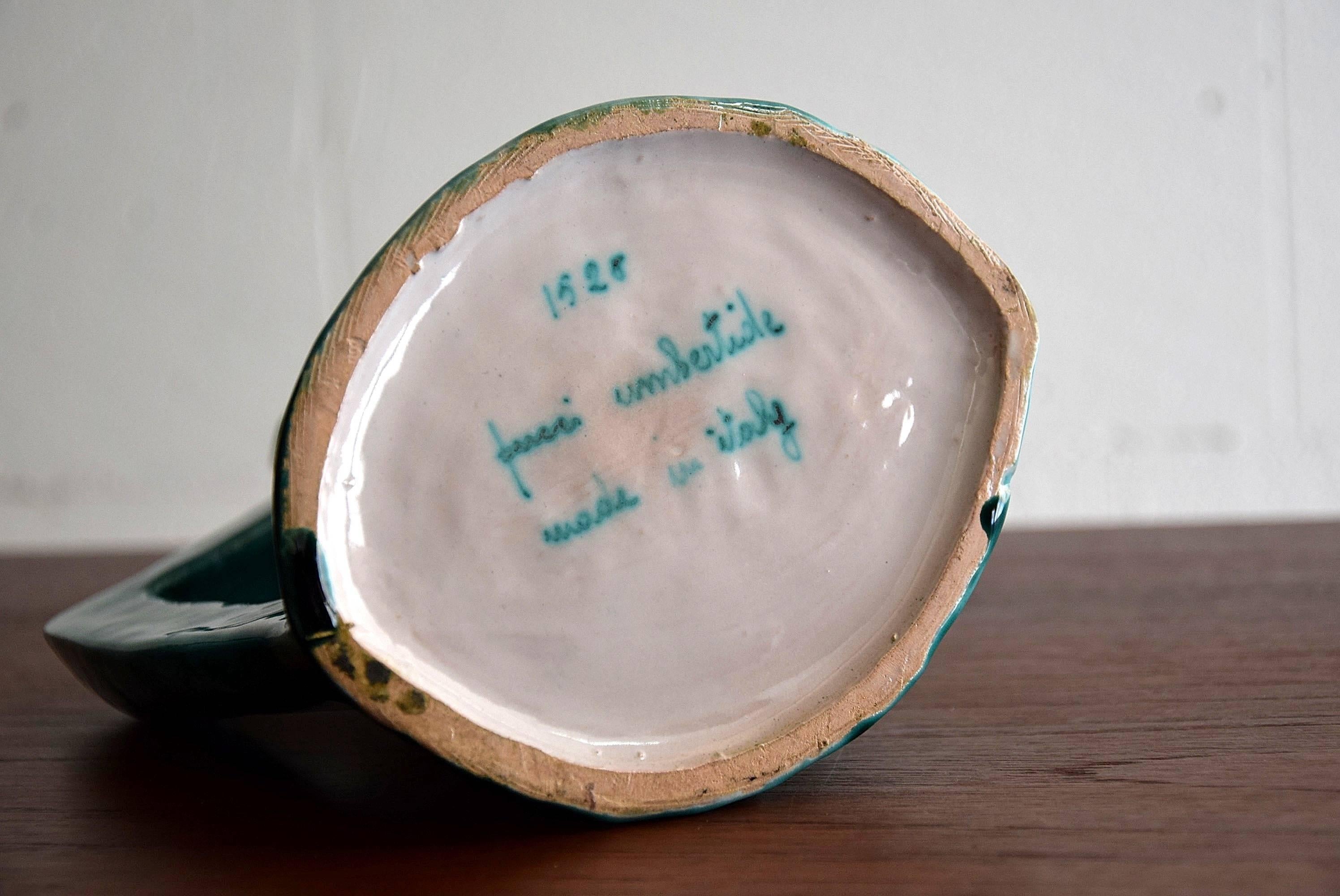 Keramik-Karaffe von Ceramiche Pucci aus den 1950er Jahren im Angebot 4