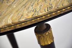Italian Hollywood Regency  Marble Coffee Table