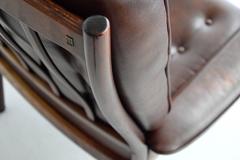 Göte Möbler 1970s Leather Lounge Chair