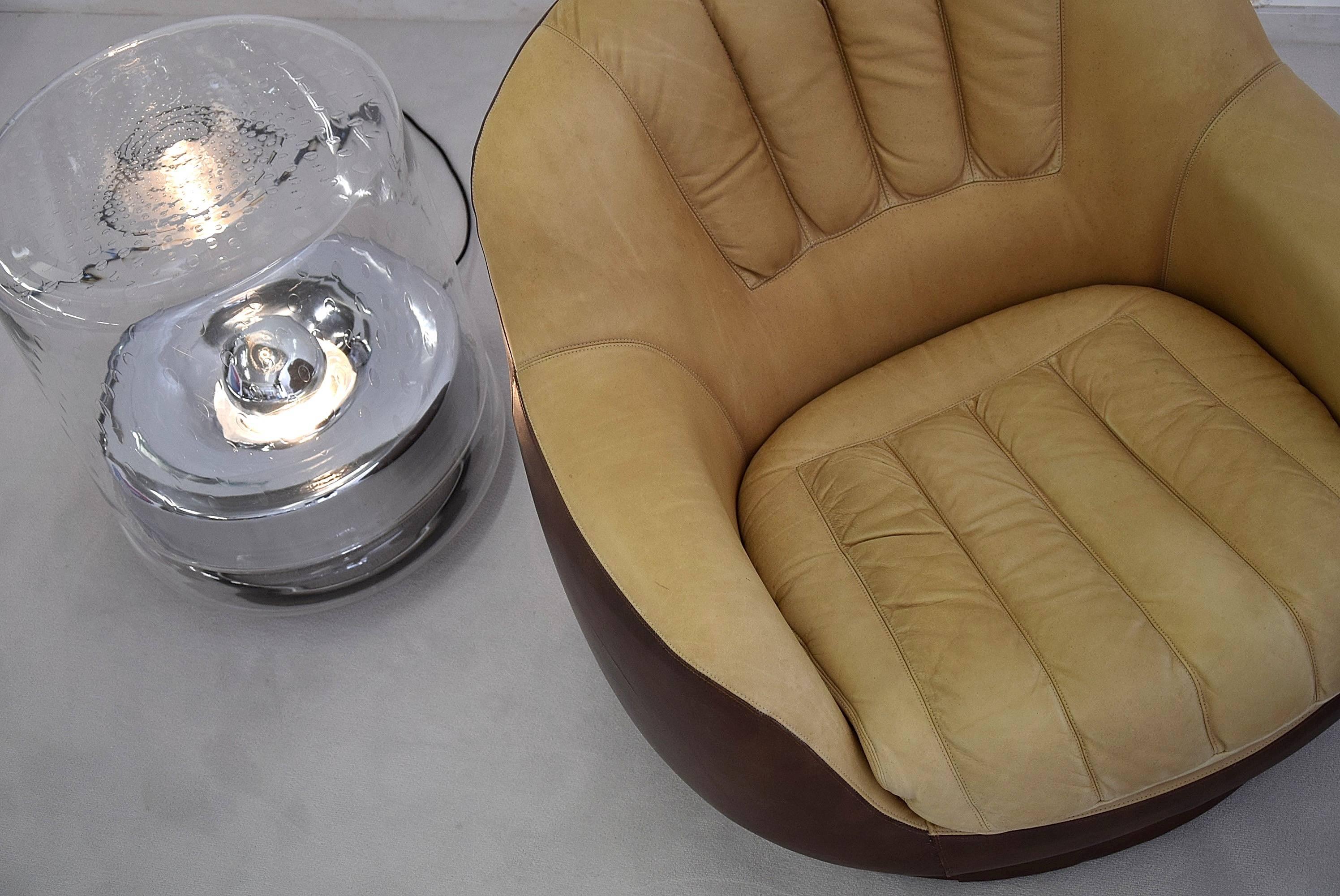 Artù Mid-Century Modern Italian Crystal Floor Lamp and Side table  For Sale 4