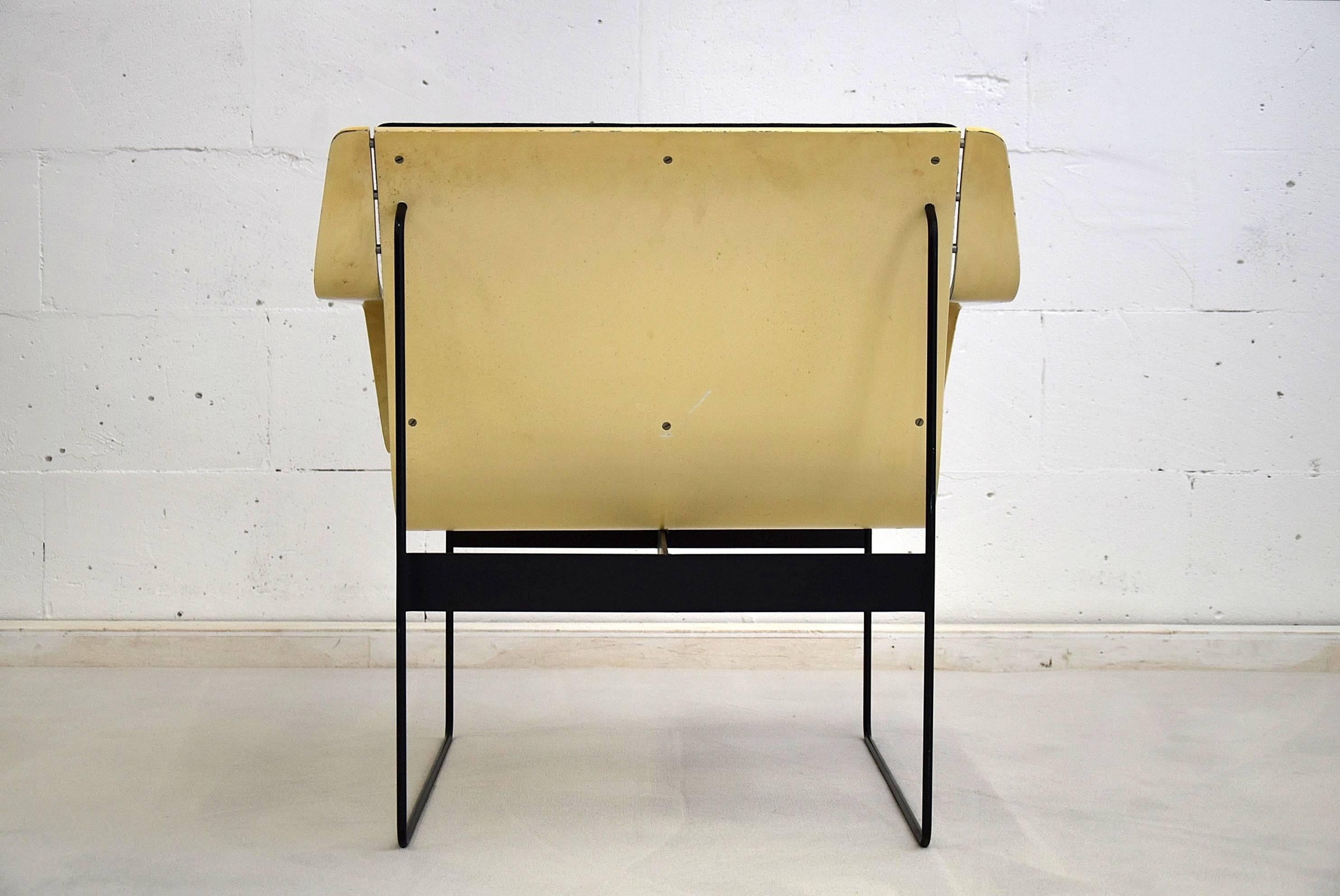 Plywood Günter Renkel for Rego, Germany Rare 1950s Armchair