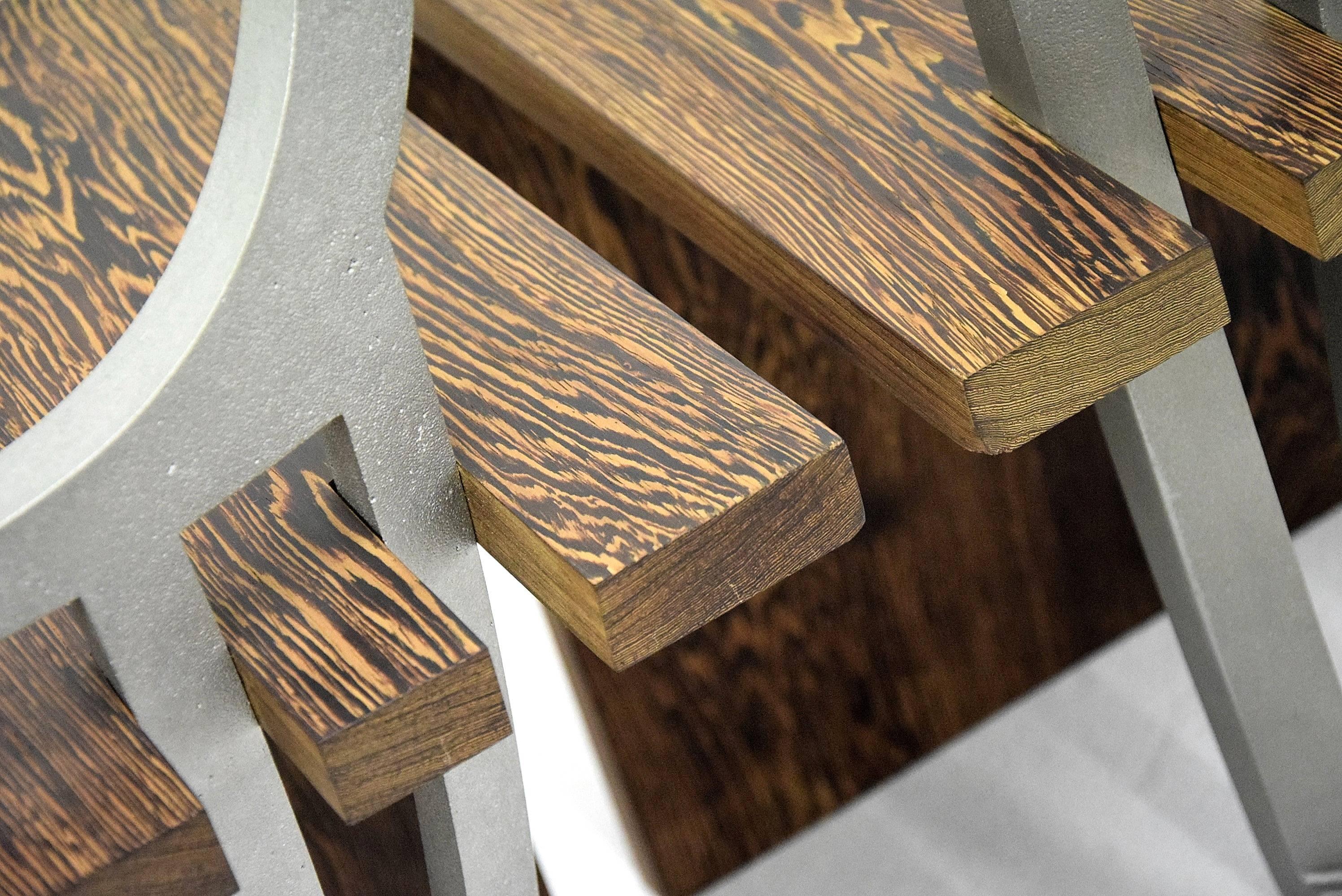 Wenge contemporary stools 1