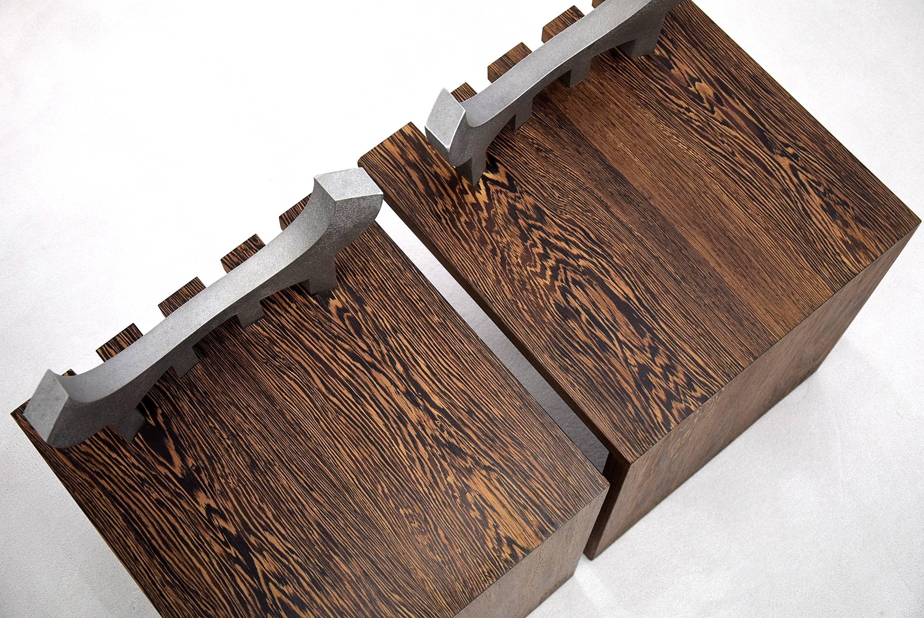 Wenge contemporary stools 3