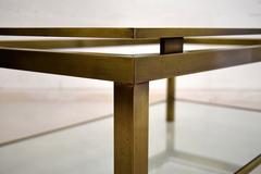 Maison Jansen 1970s Brass Coffee Table