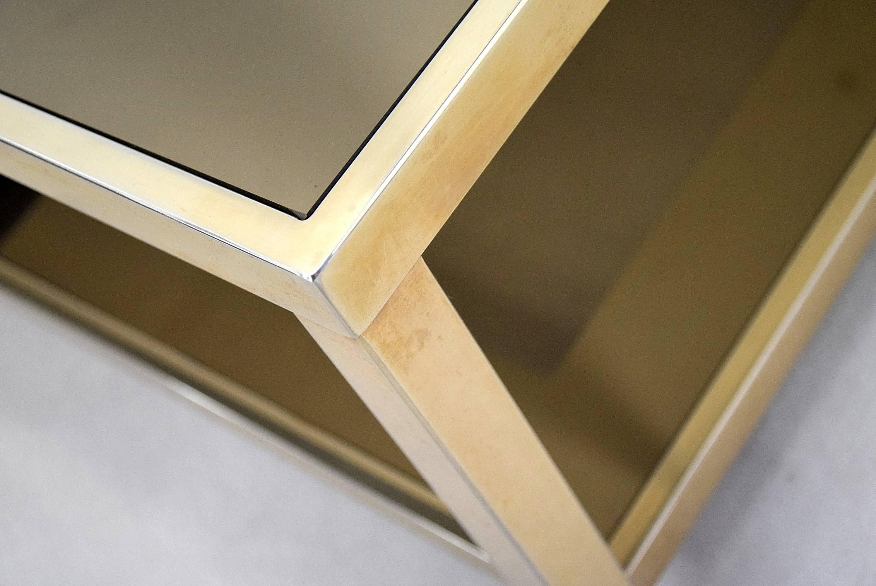 gold chrome coffee table