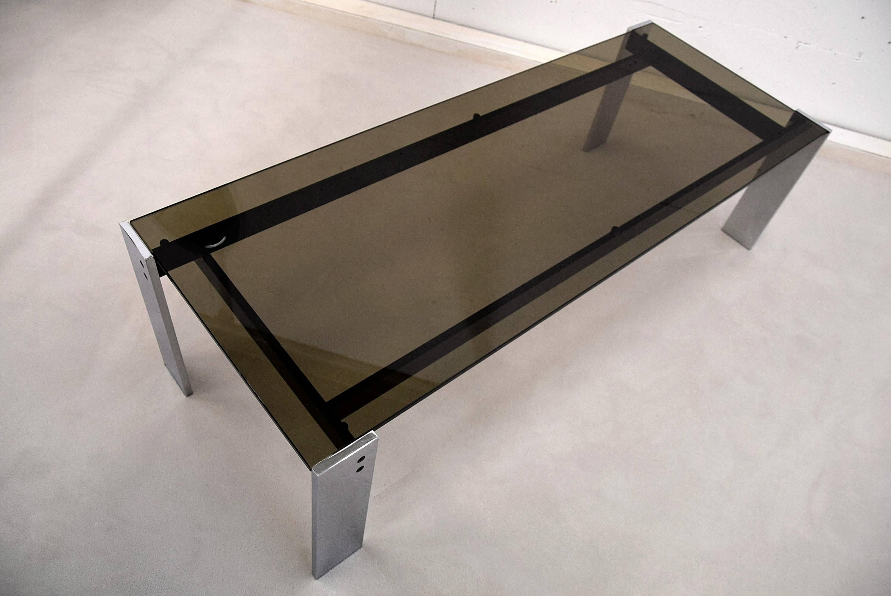 Plaqué Table Basse Moderne Milieu du Siècle  en vente