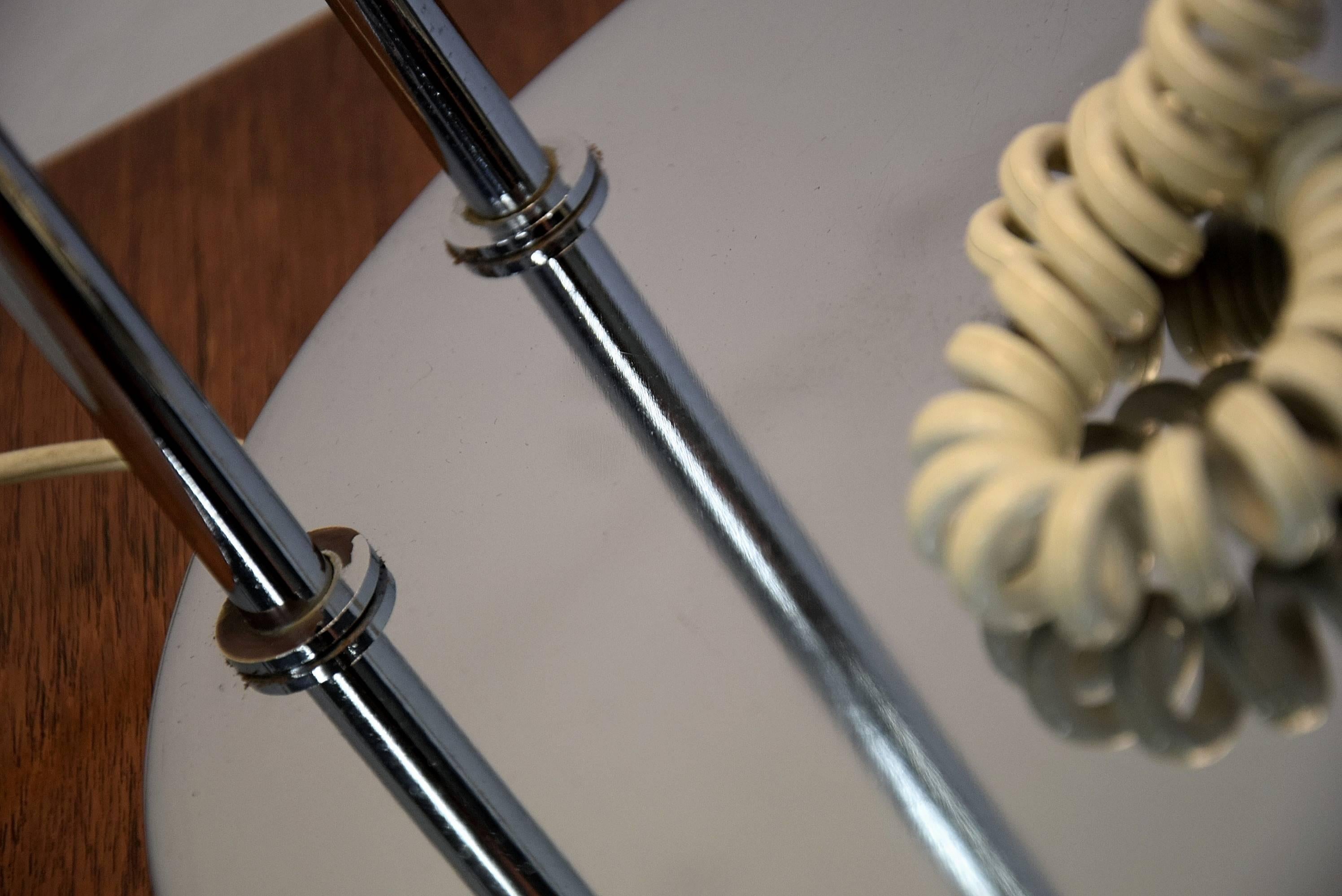 Chrome Lampe de table des années 1960 dans le style de Vico Magistretti en vente