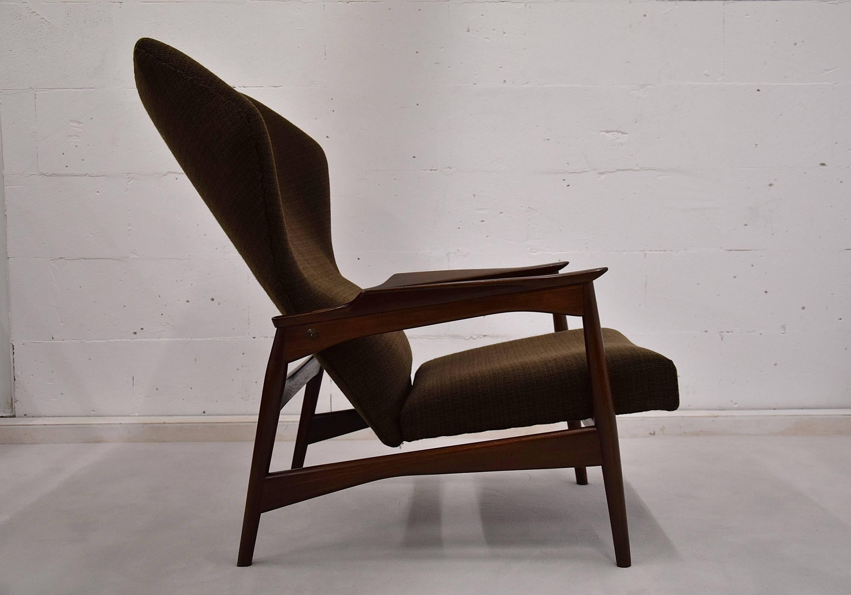 Danish Mid-Century Wingback Lounge Chair by Kofod-Larsen