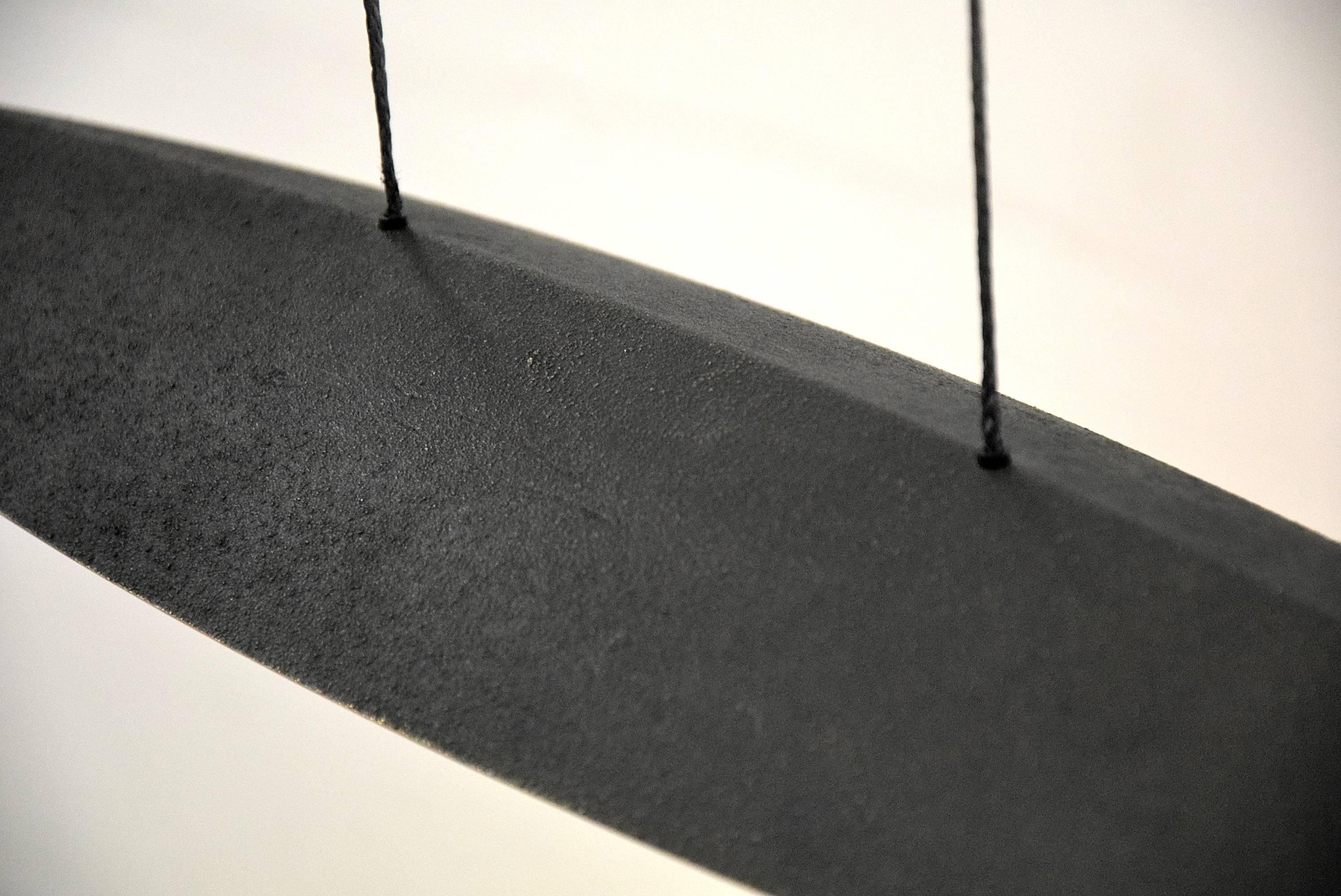 German Tai Lang 1980s Solid Raw Bronze Pendant Fixture by Tobias Grau