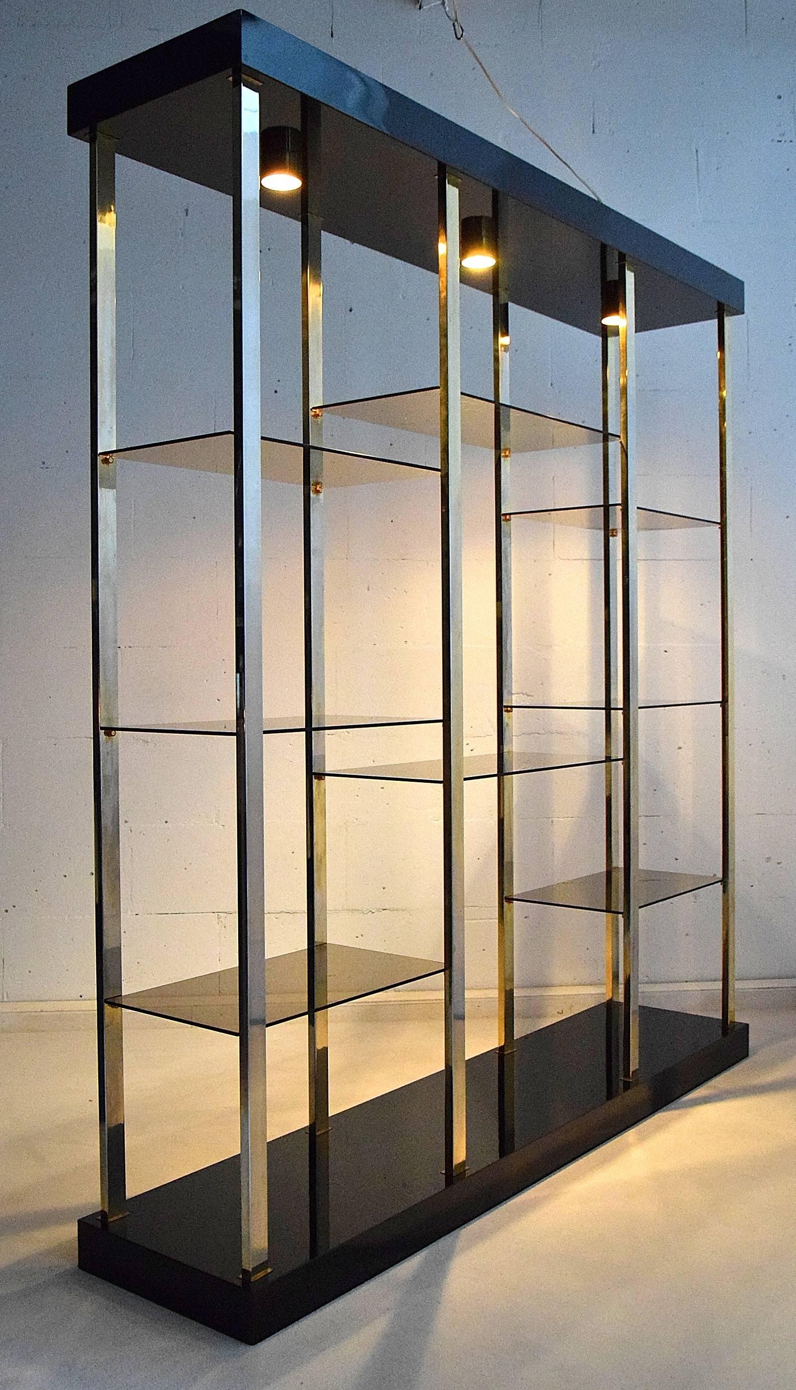 1980s Hollywood Regency Etagere by Belgo Chrome 1