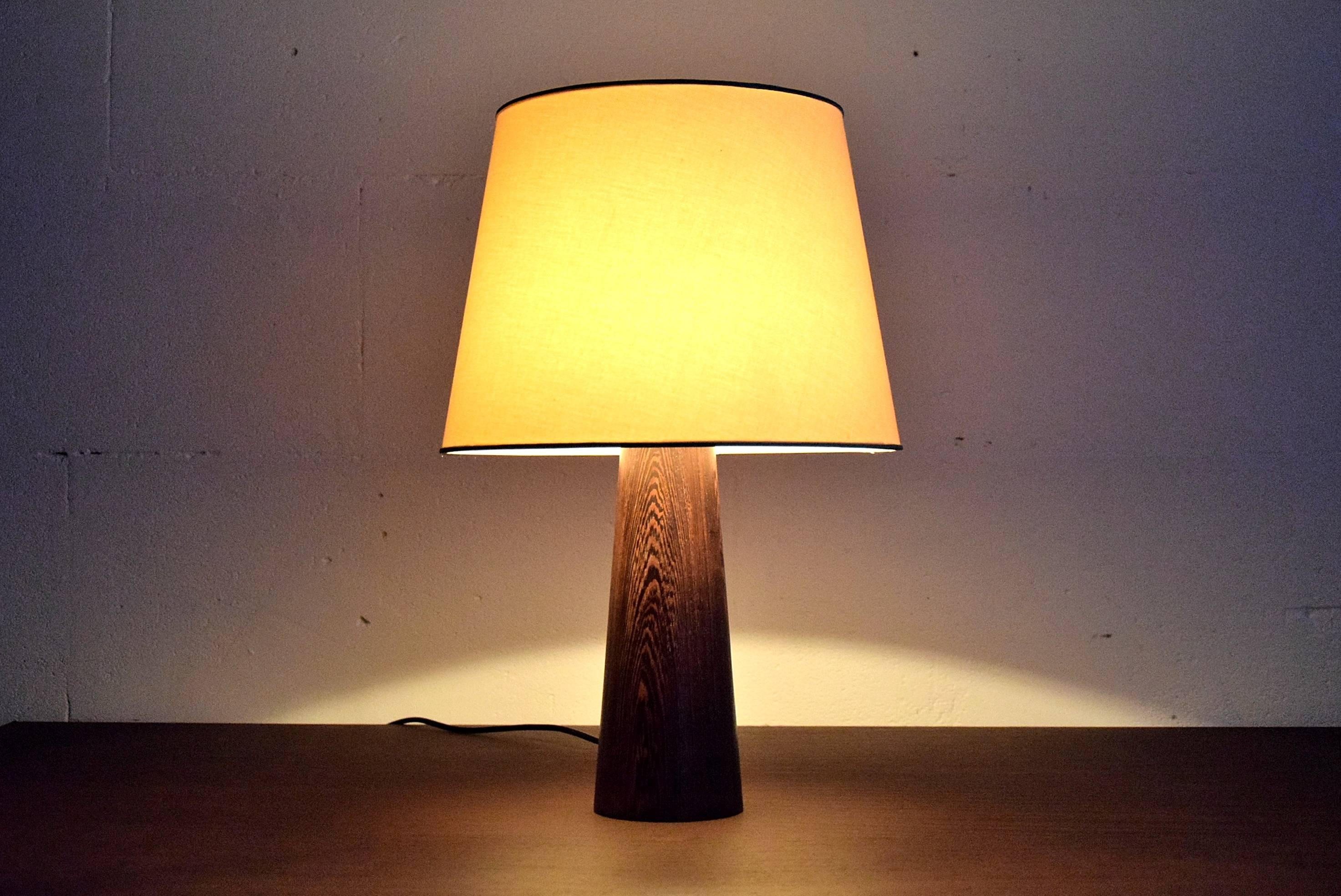 1960s Danish Wenge Table Lamp 4