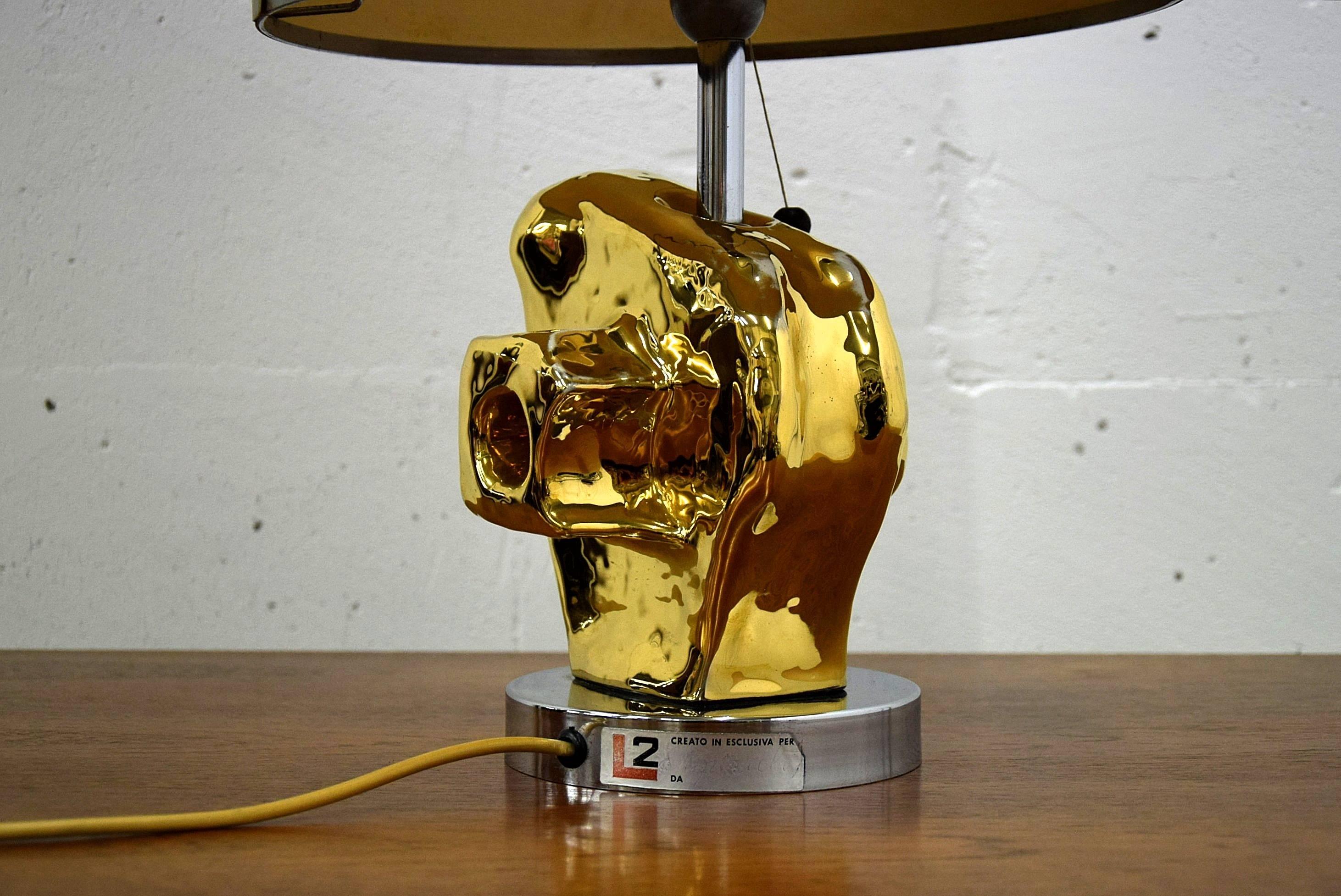 Hollywood Regency Table Lamp by Paolo Granchi In Good Condition For Sale In Weesp, NL