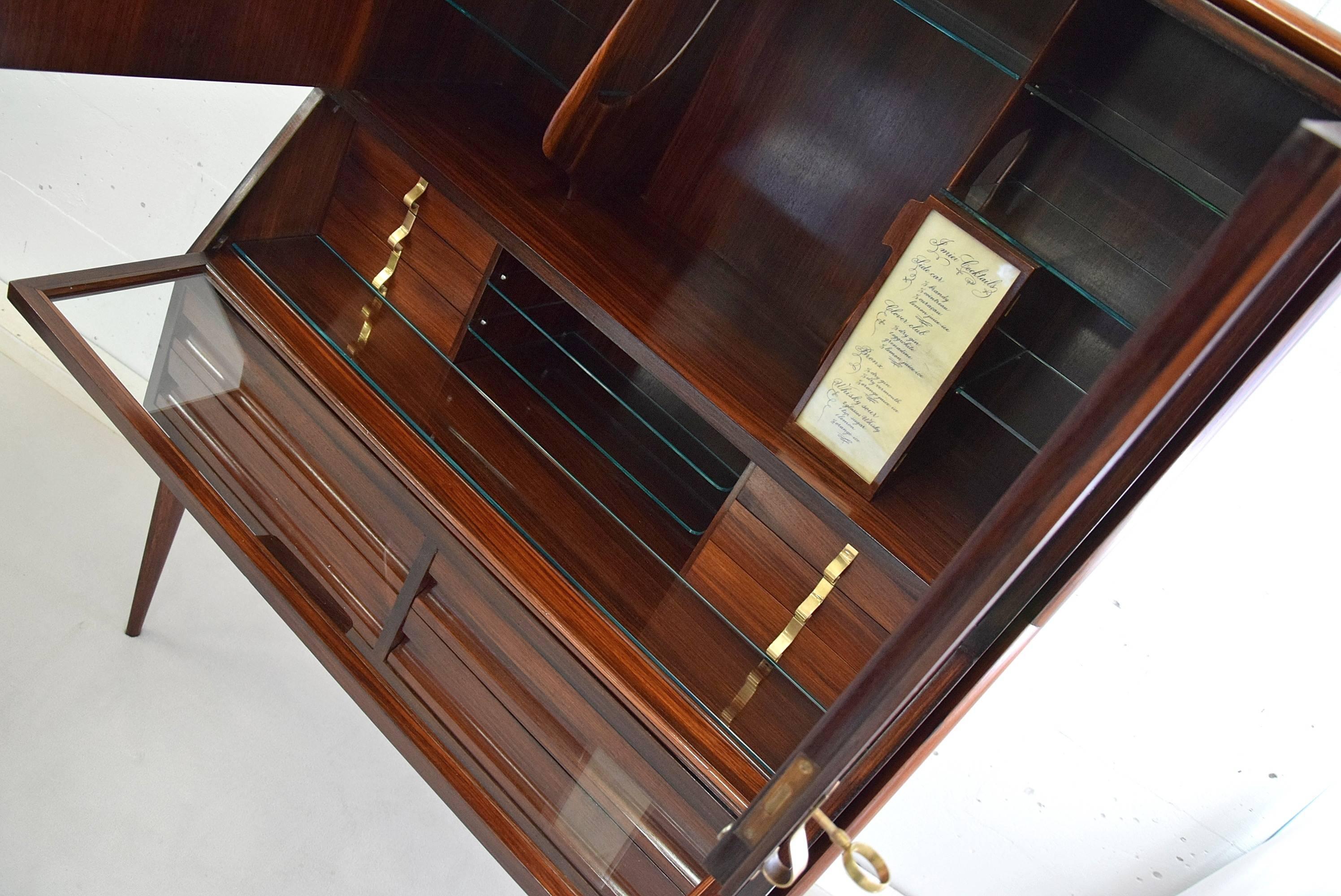 Ico Parisi Mid Century Modern Rosewood Credenza In Good Condition In Weesp, NL